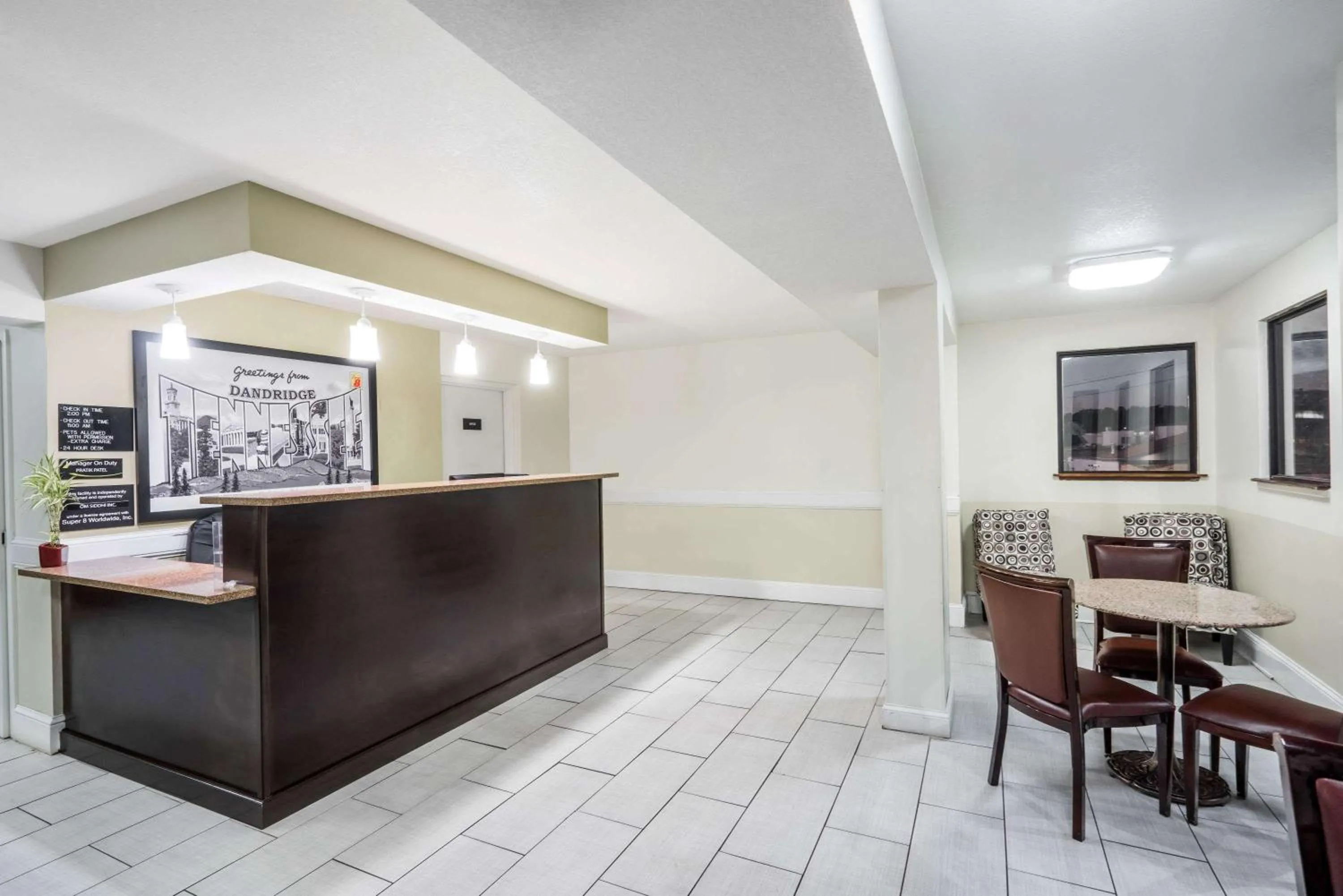 Lobby or reception in Super 8 by Wyndham Dandridge