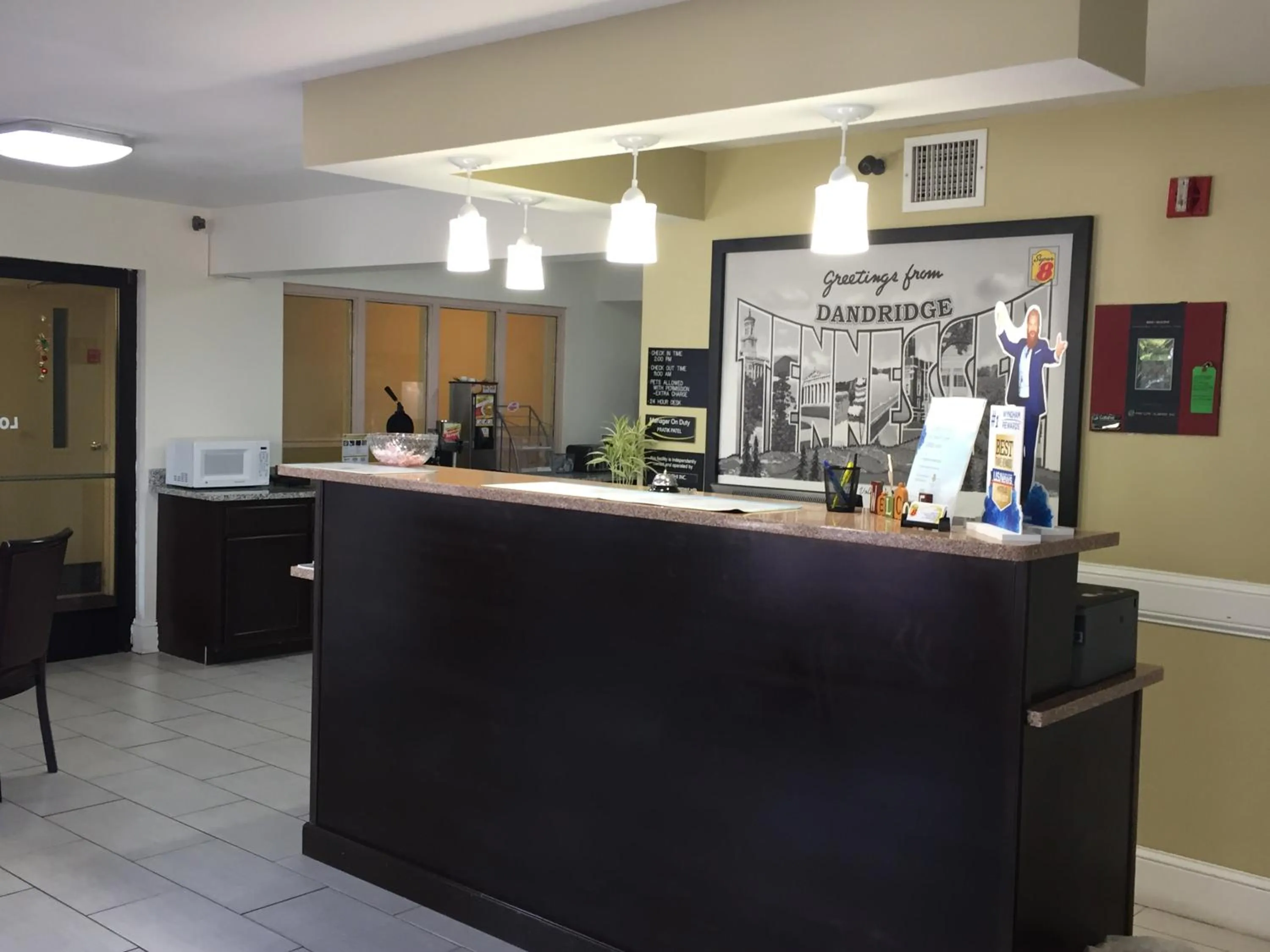 Lobby or reception in Super 8 by Wyndham Dandridge
