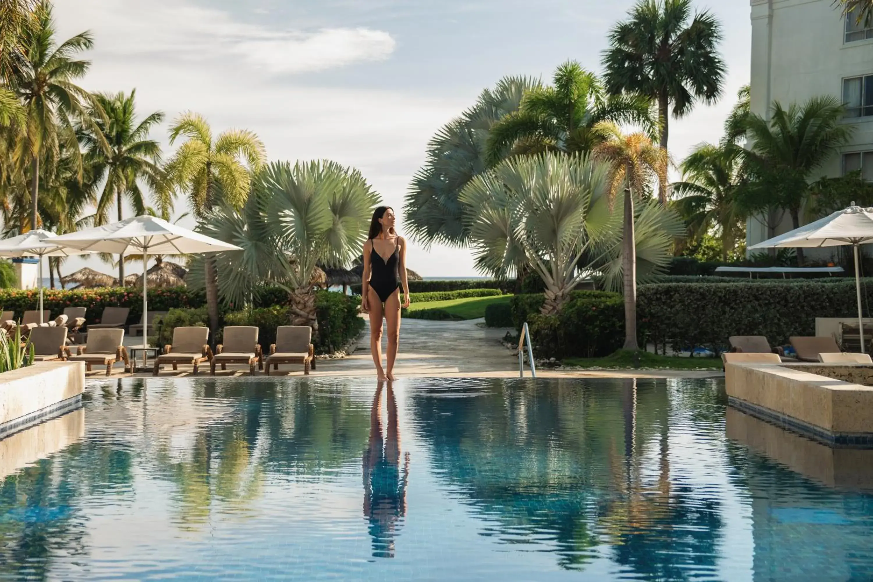 Pool view in Hyatt Zilara Rose Hall Adults Only - All Inclusive Pool view in Hyatt Zilara Rose Hall Adults Only - All Inclusive