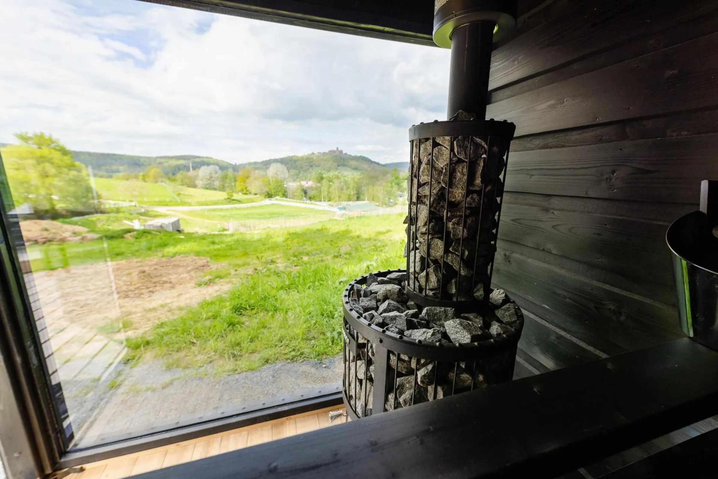Sauna in Baumhausapartment