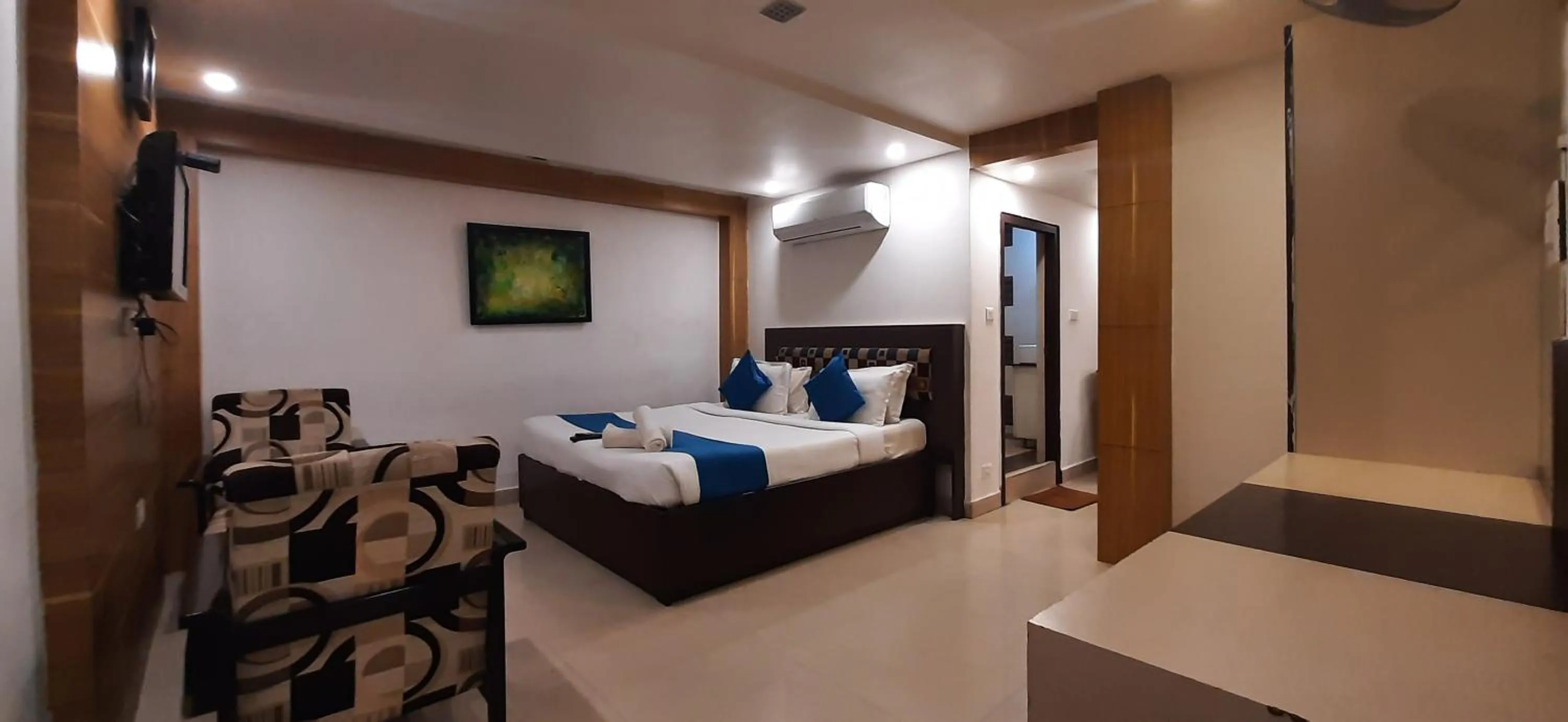 Bed in Hotel Kosala Vijayawada