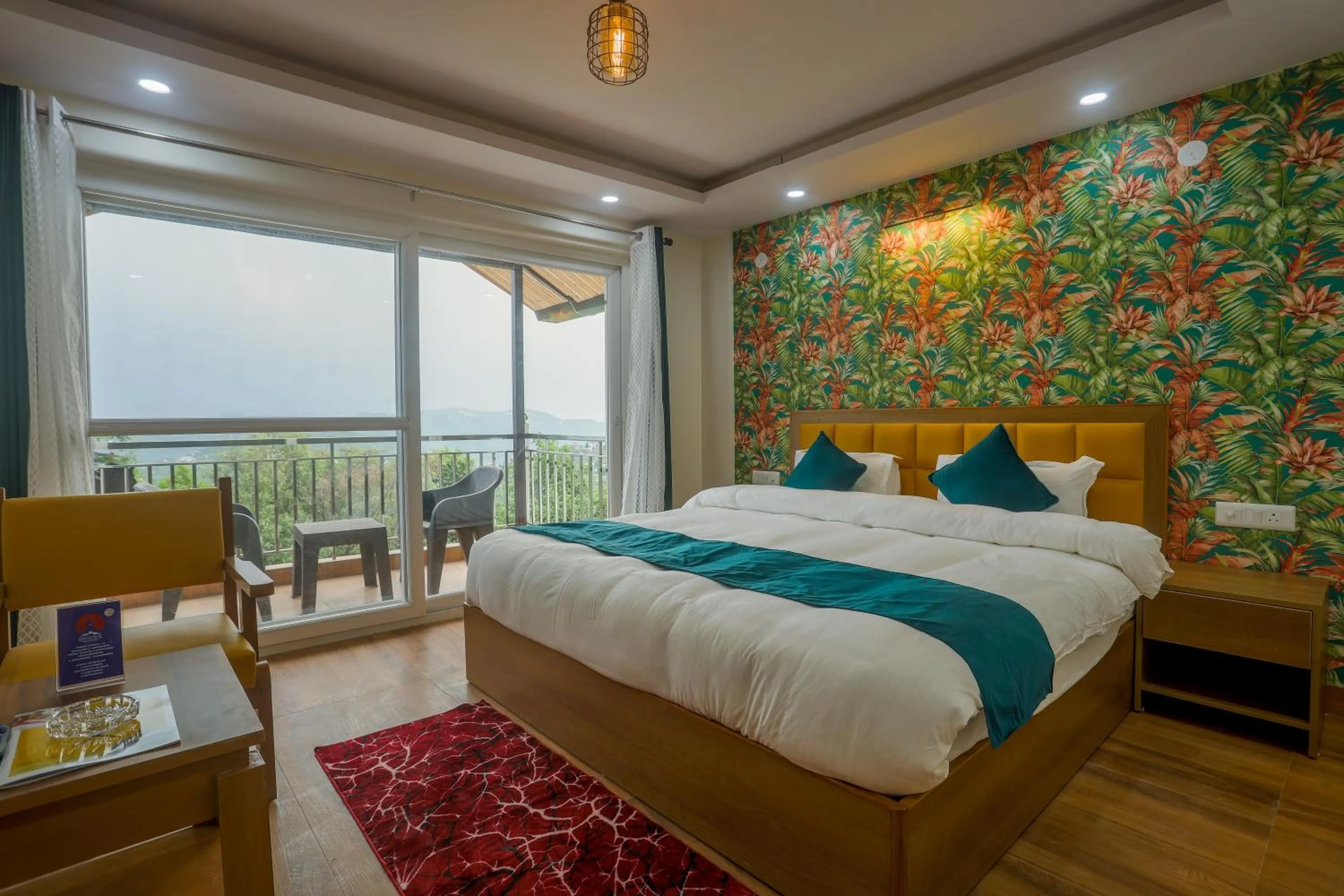 Photo of the whole room, Bed in Mukteshwar Treat Resort