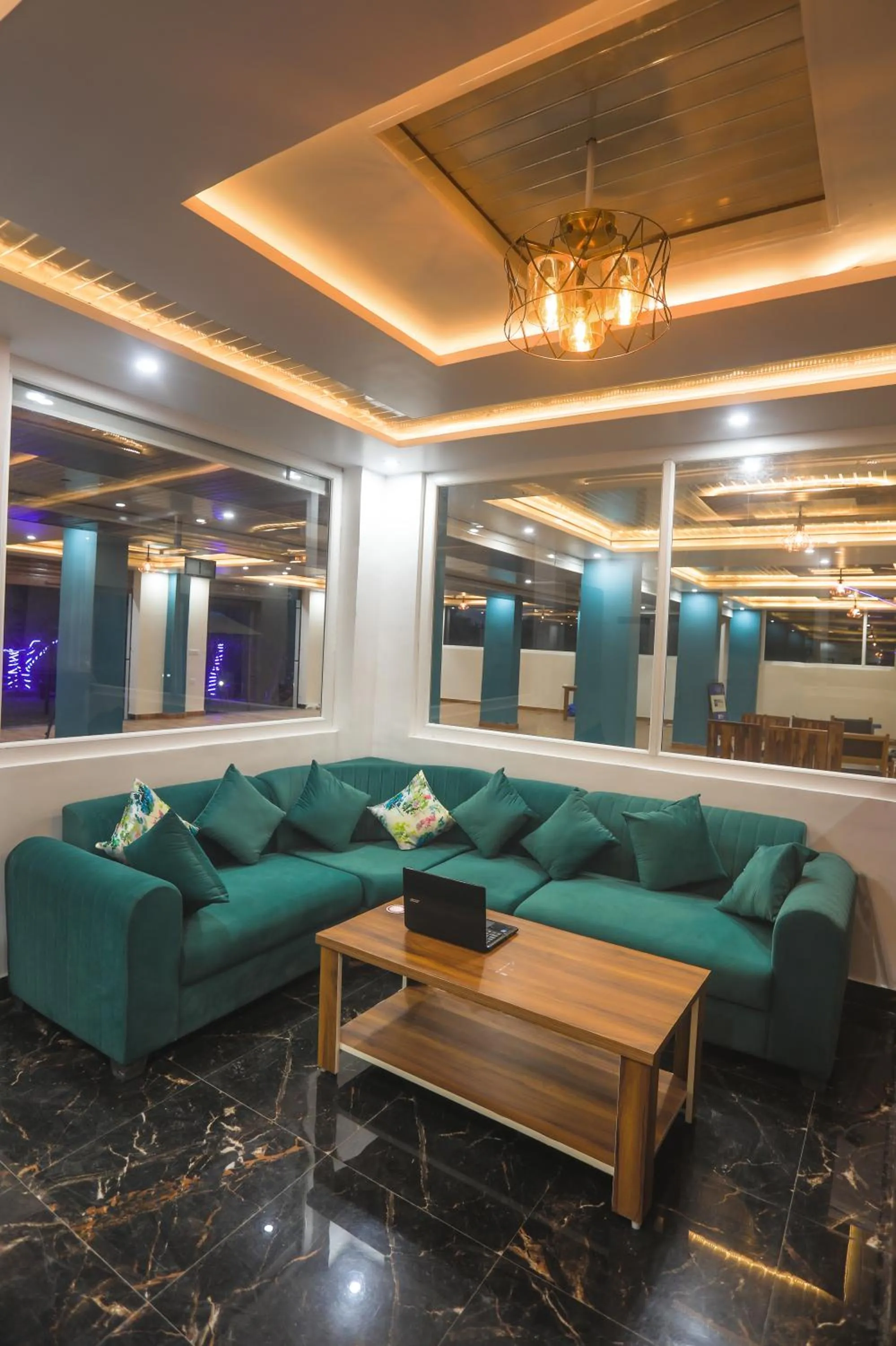 Seating area in Mukteshwar Treat Resort