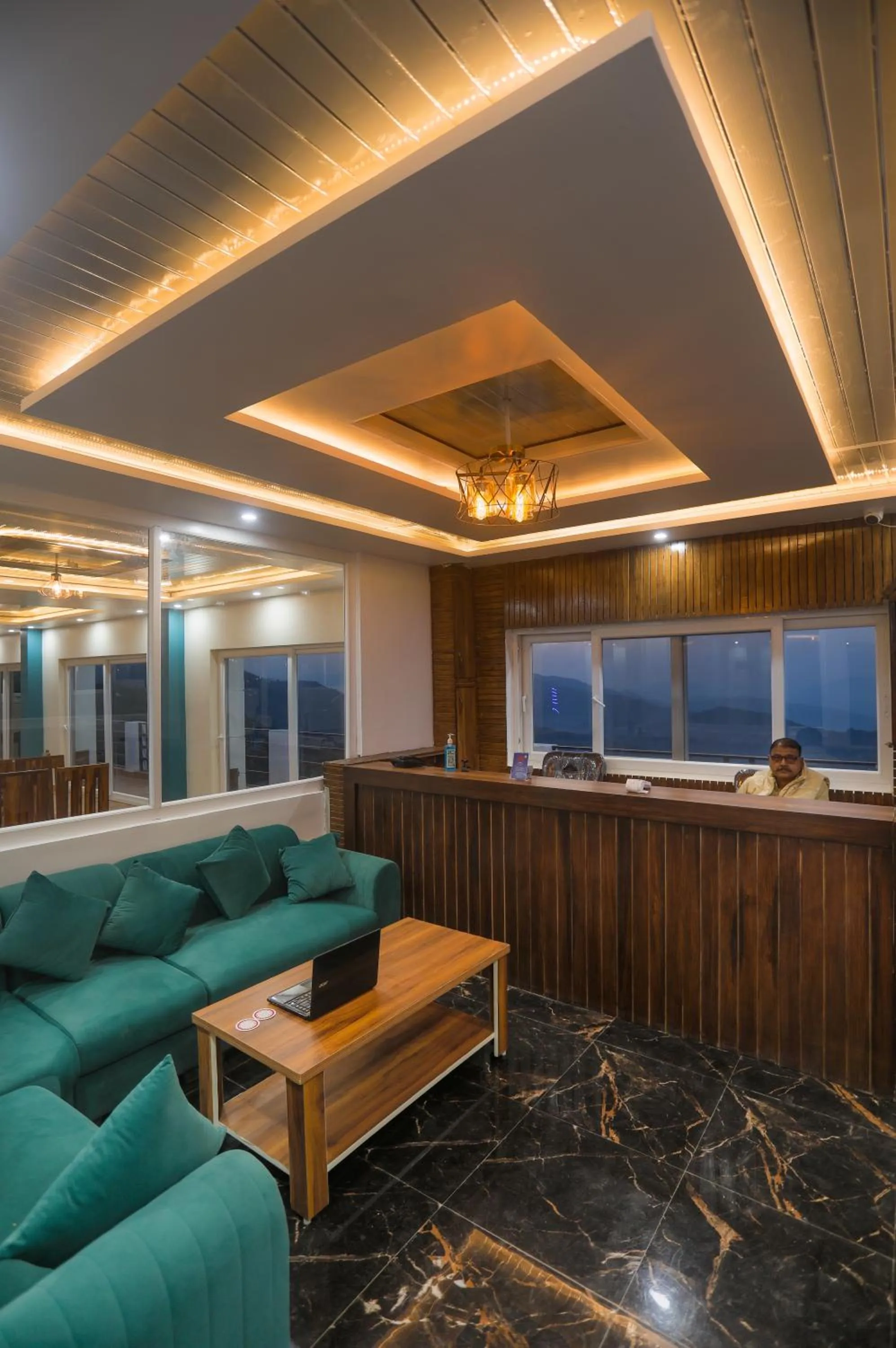 Seating area in Mukteshwar Treat Resort