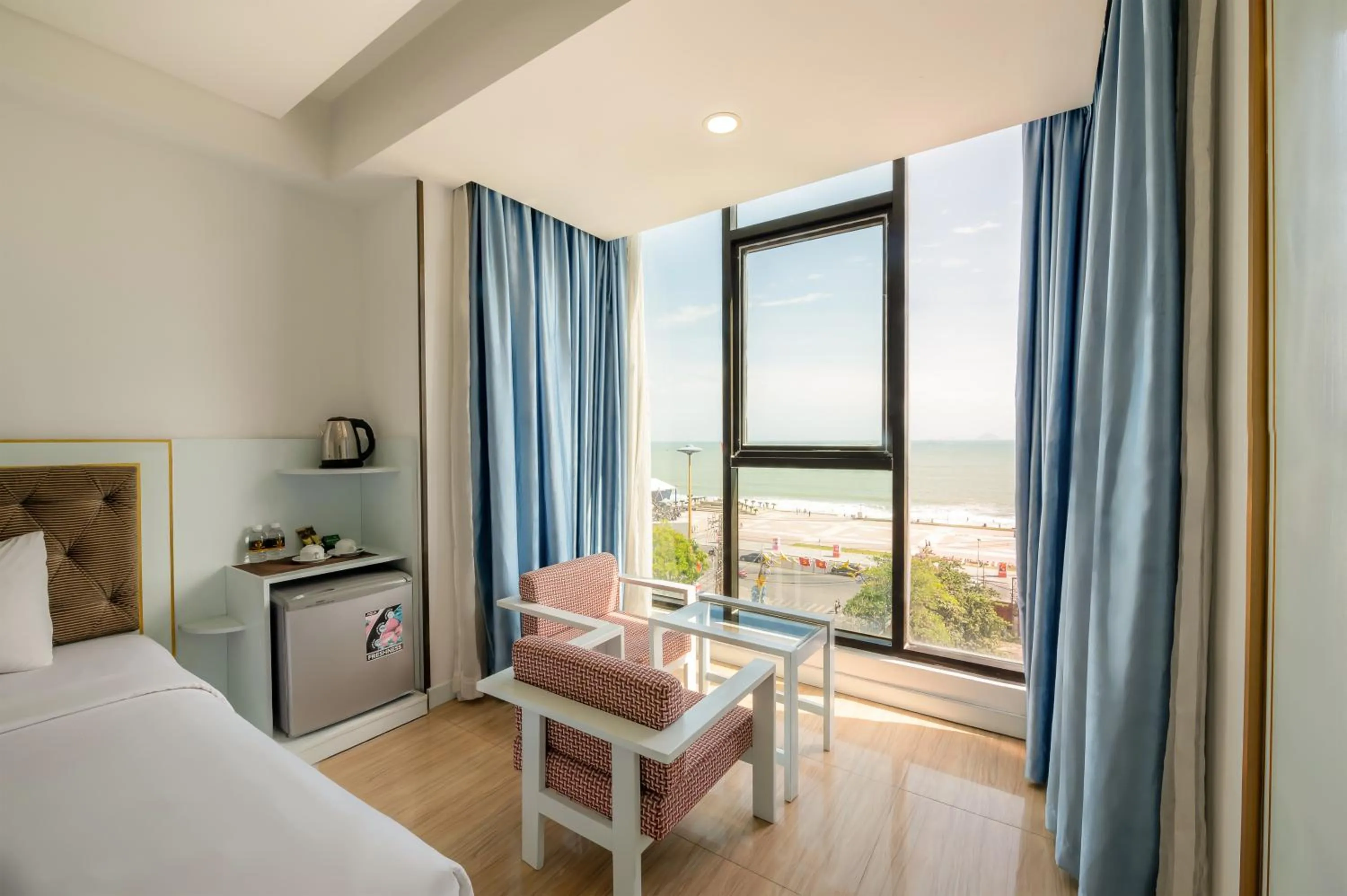 View (from property/room), Bed in Happy Light Central Nha Trang