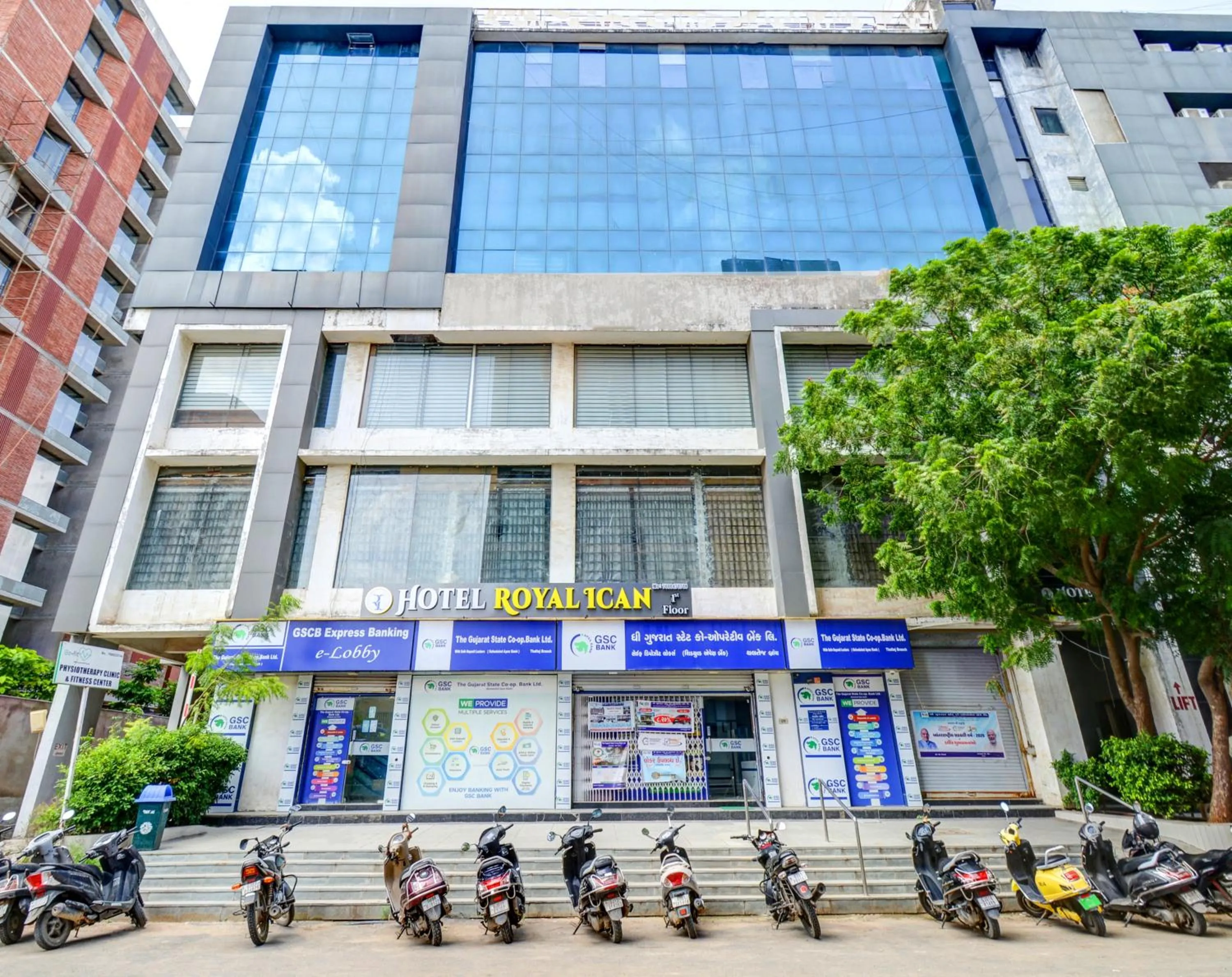 Facade/entrance in Hotel Royal Ican Sindhubhavan Road