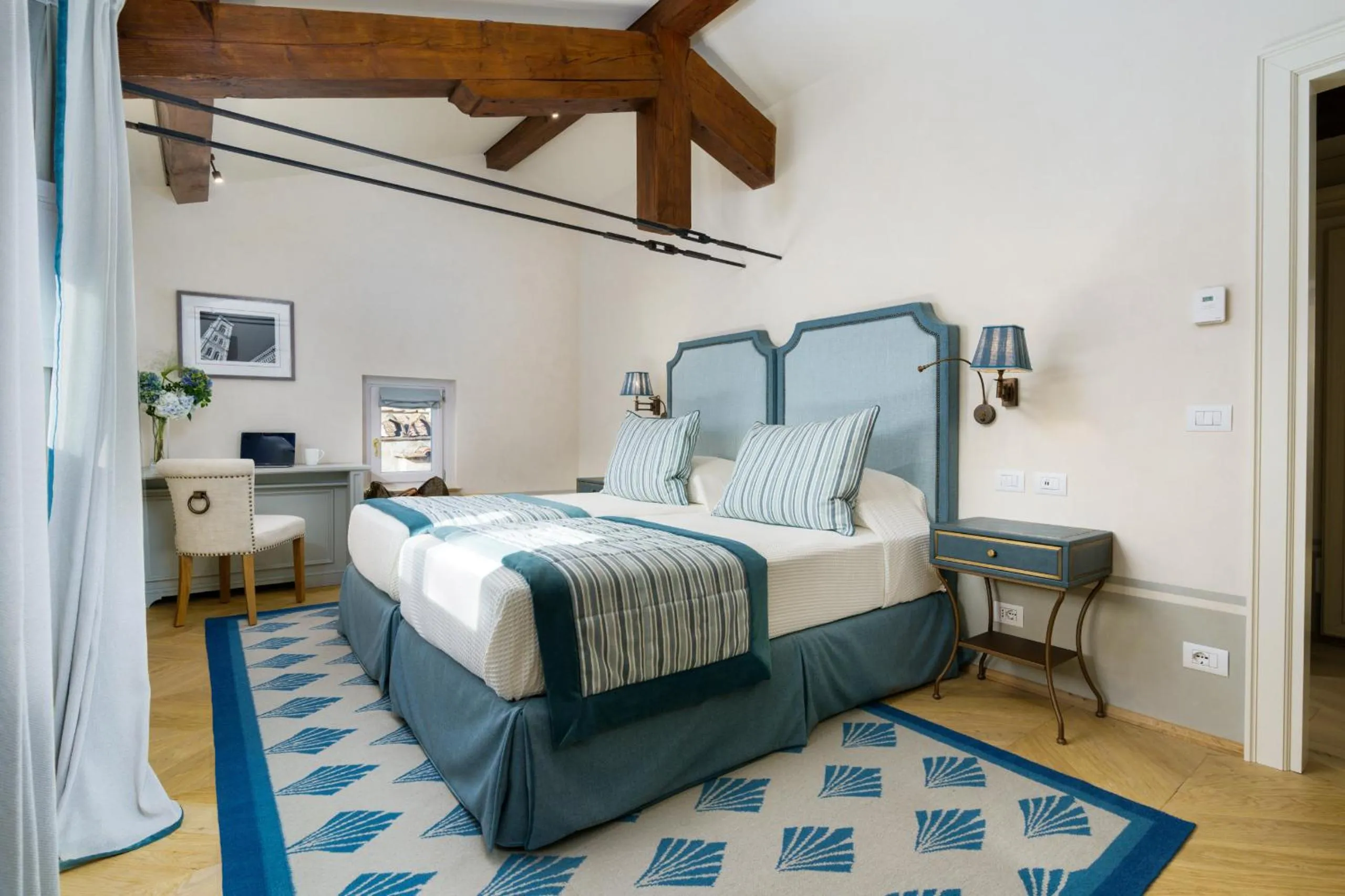 Bedroom, Bed in Marchesa Olympia City View- La Dimora degli Affreschi Florence