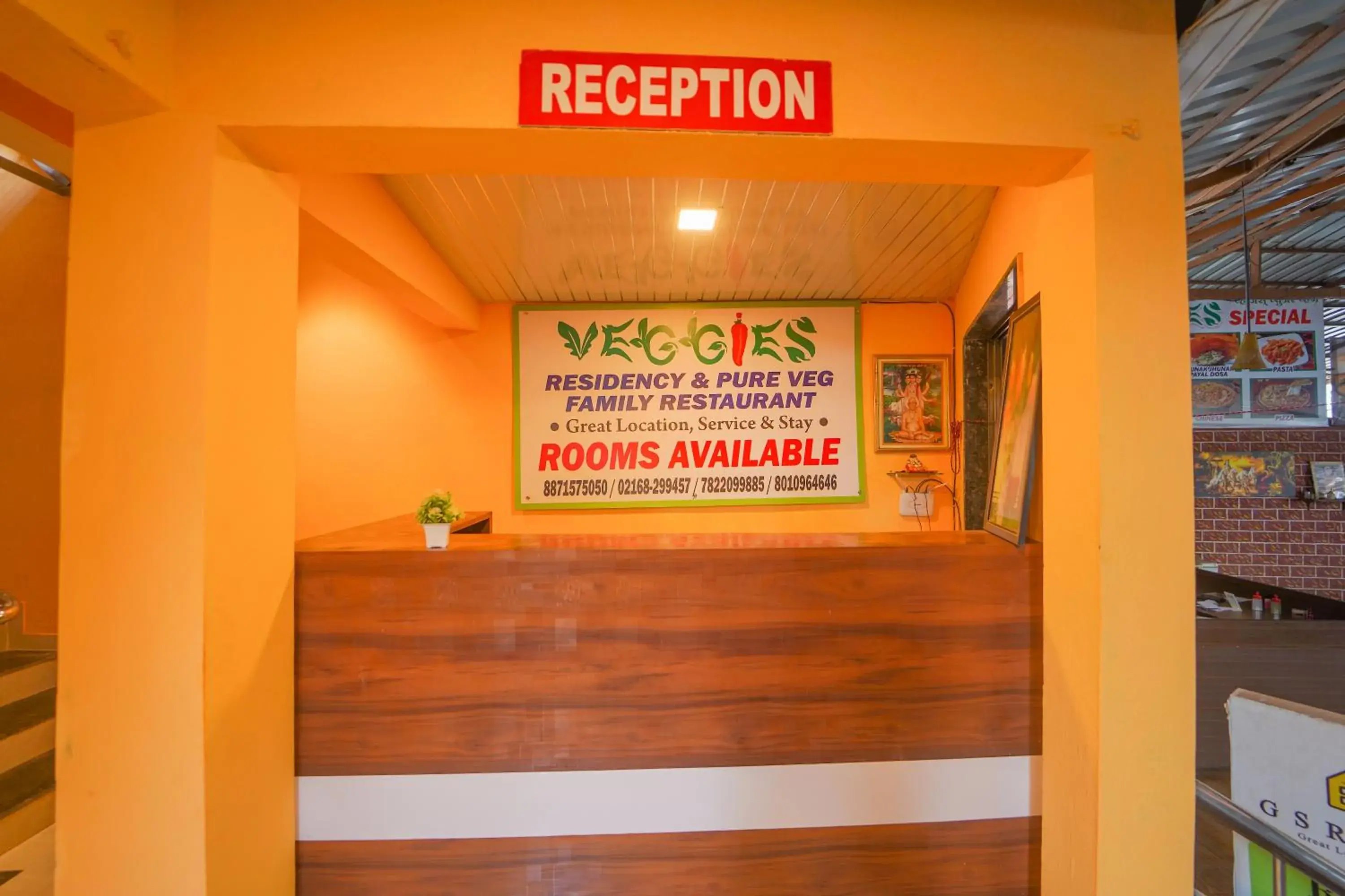 Lobby or reception in Veggies Residency Lobby or reception in Veggies Residency