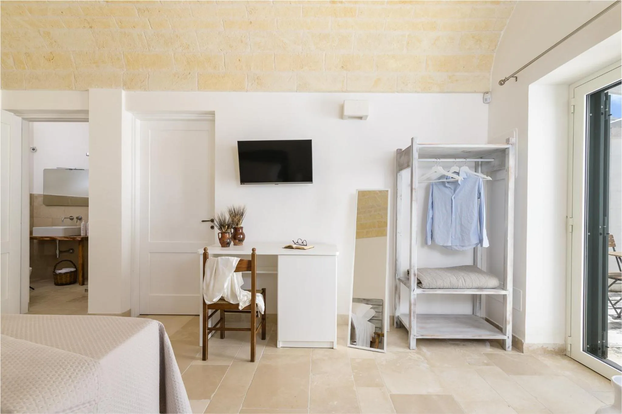 Bed in Masseria Abadia Uno