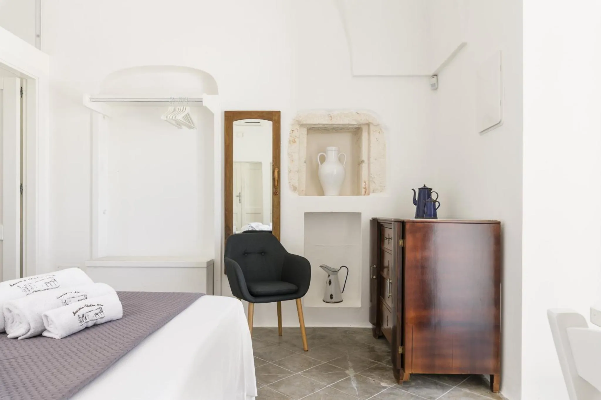 Bed in Masseria Abadia Uno