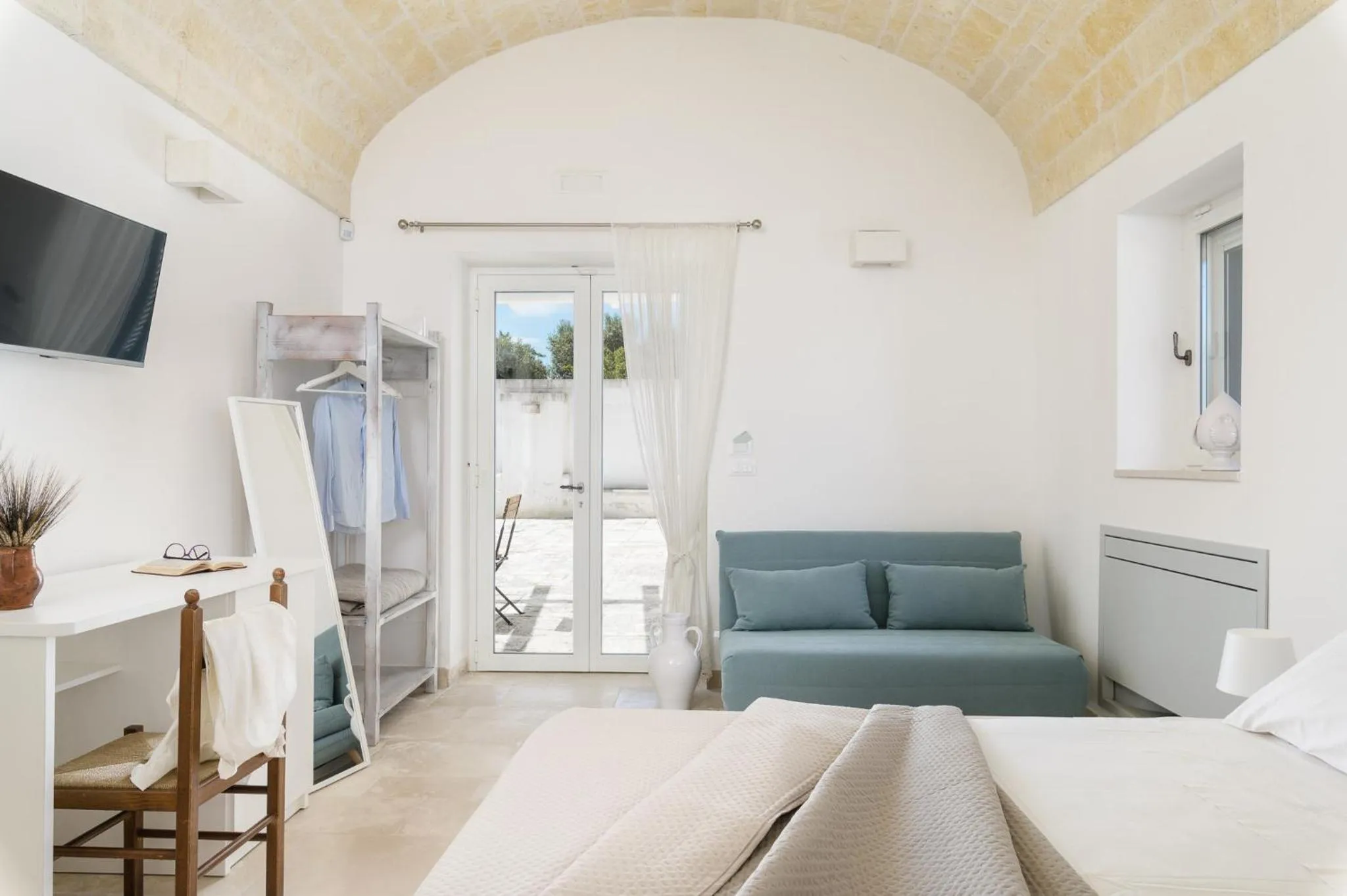 Bed in Masseria Abadia Uno