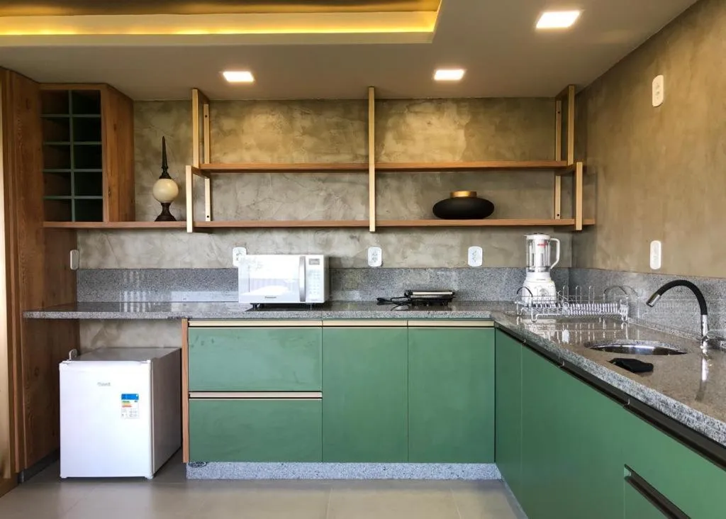 Kitchen or kitchenette in Mirante Pousada Boutique