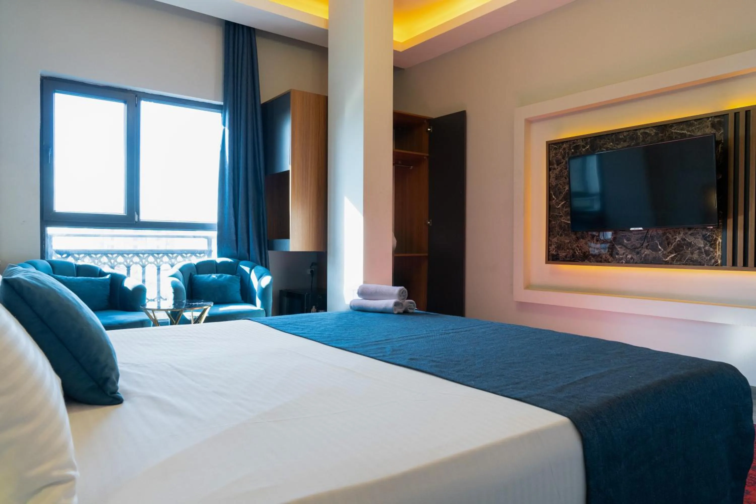 Bed in GRAND MOON HOTEL