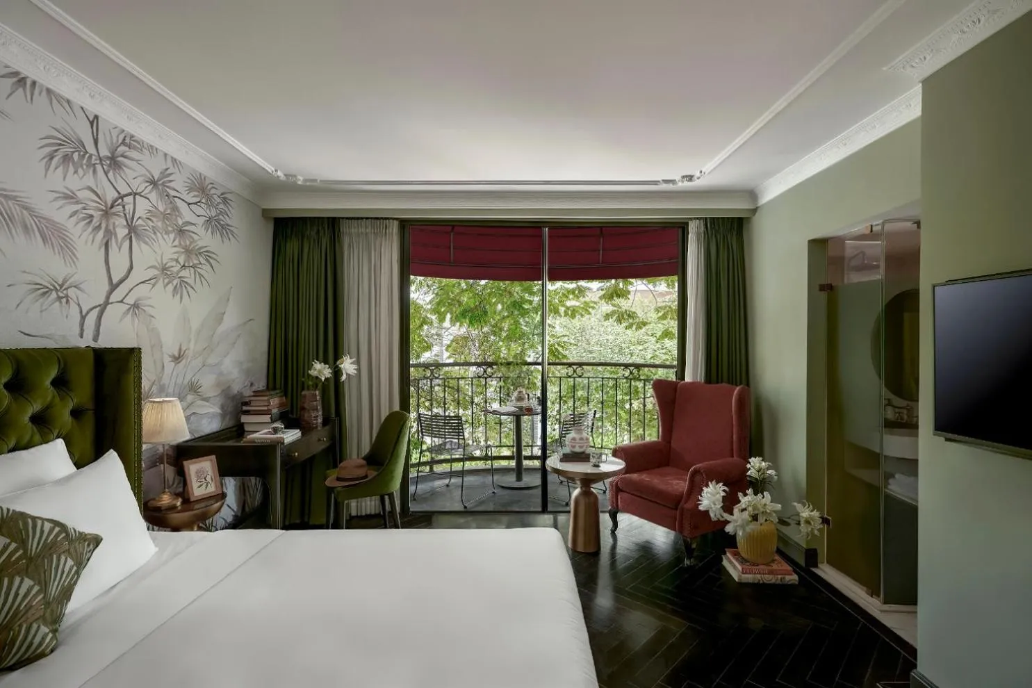 View (from property/room), Bed in Signature by M Village Hai Bà Trưng