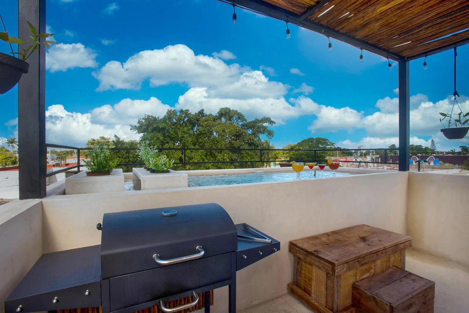 BBQ facilities in Wayuum Suites Cozumel Oasis in Paradise