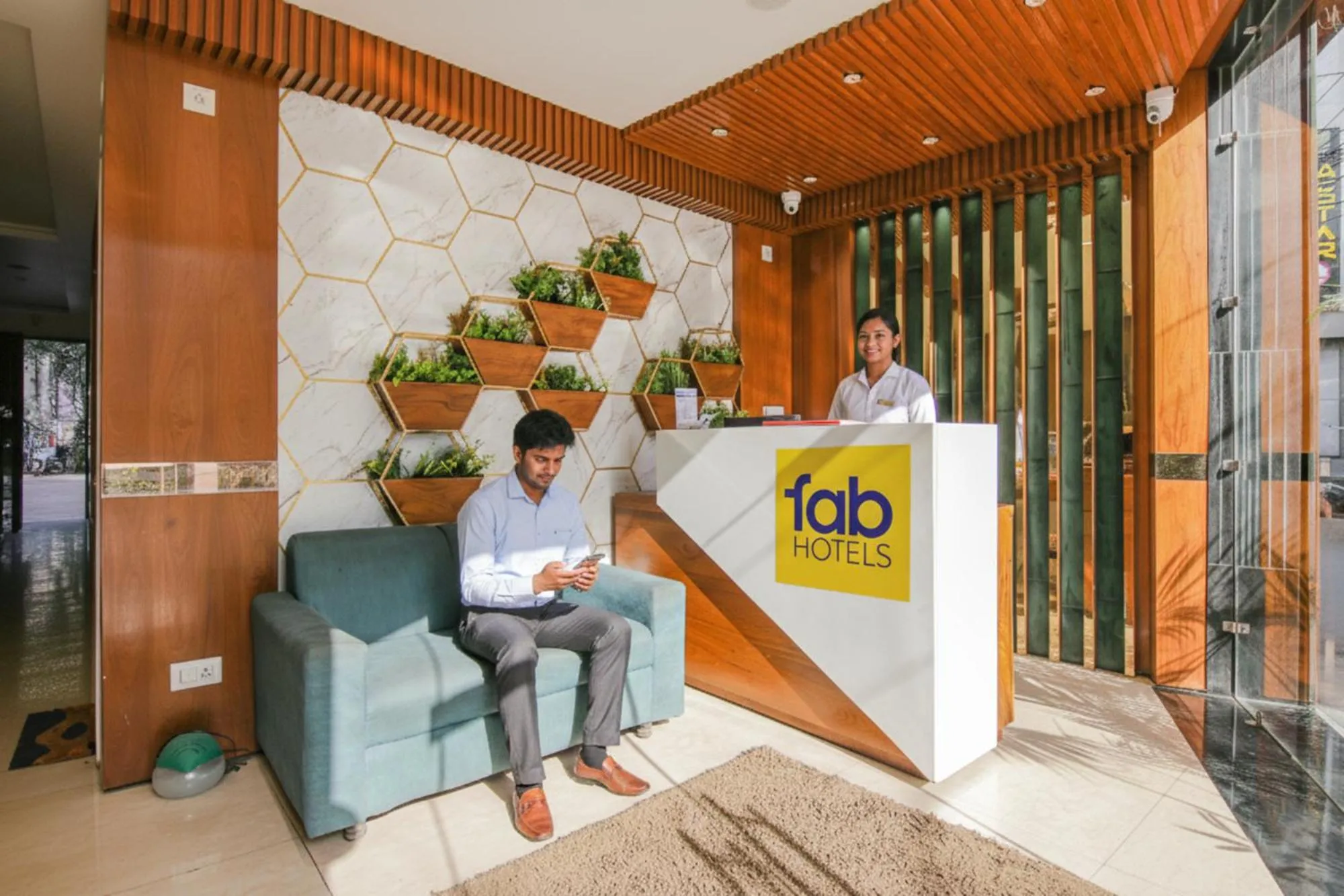 Lobby or reception in FabHotel Punjab Pride - Near Golden temple