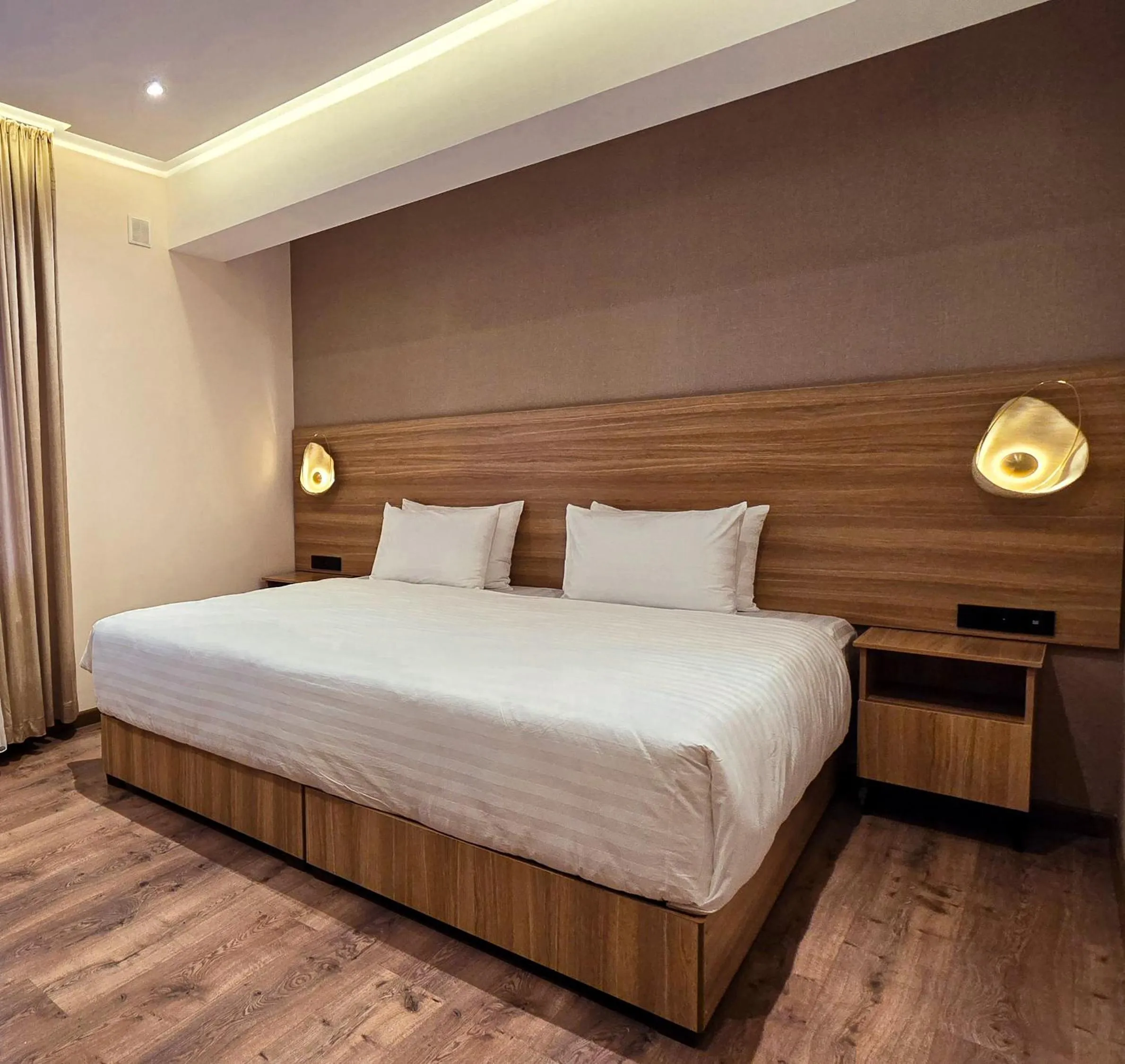 Bed in Hotel Bankir Khiva