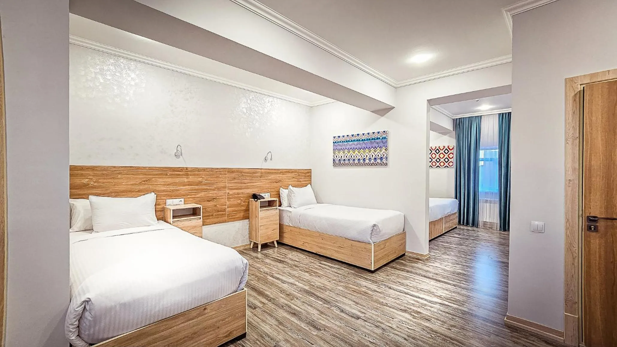 Bed in Hotel Bankir Khiva