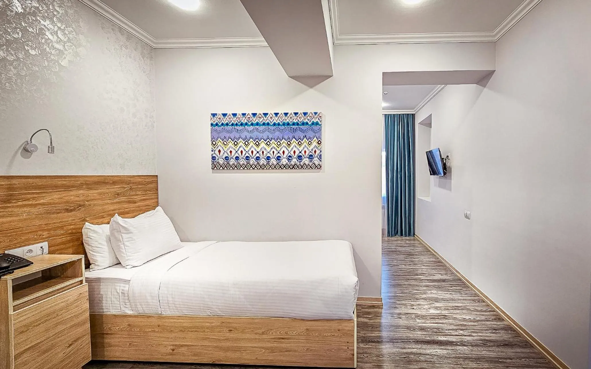 Bed in Hotel Bankir Khiva