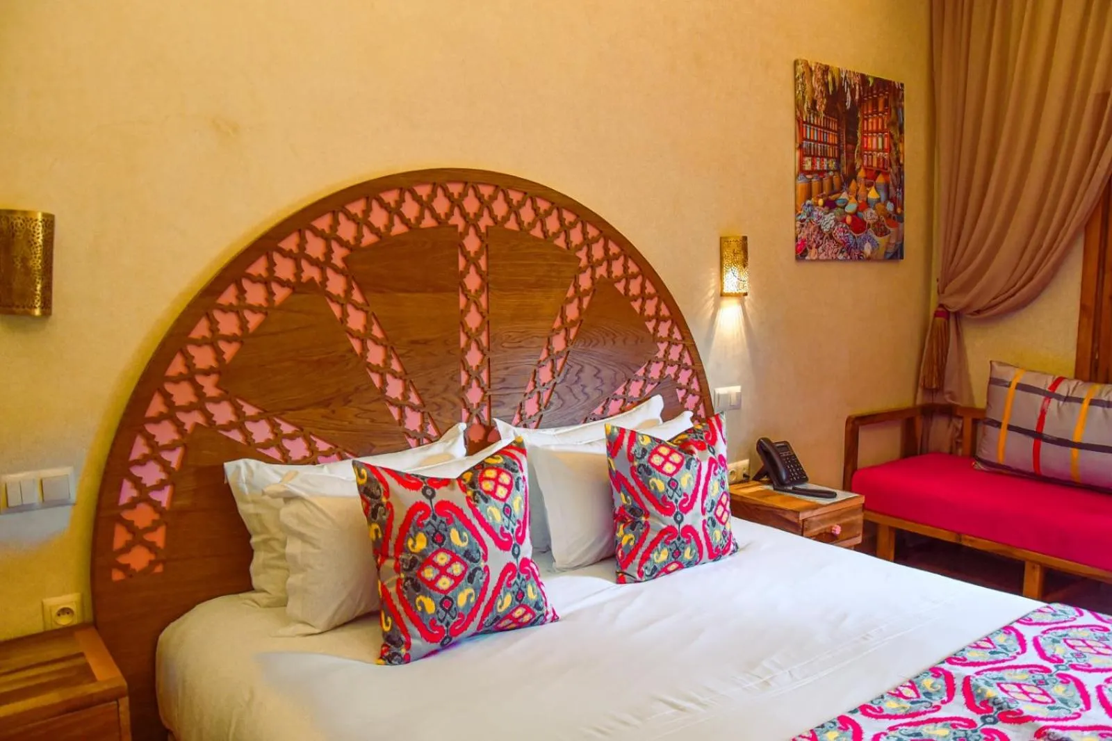 Bed in Le Palais Averroes - Adults Only