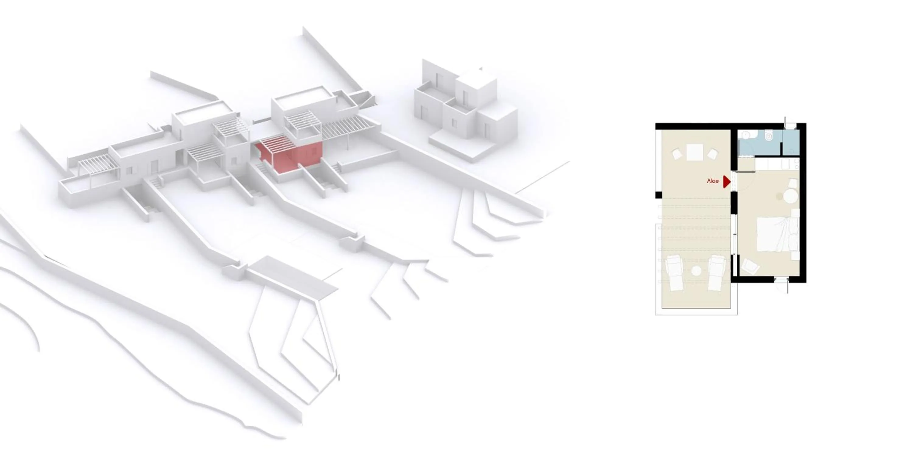 Floor plan in Korfi de Milo