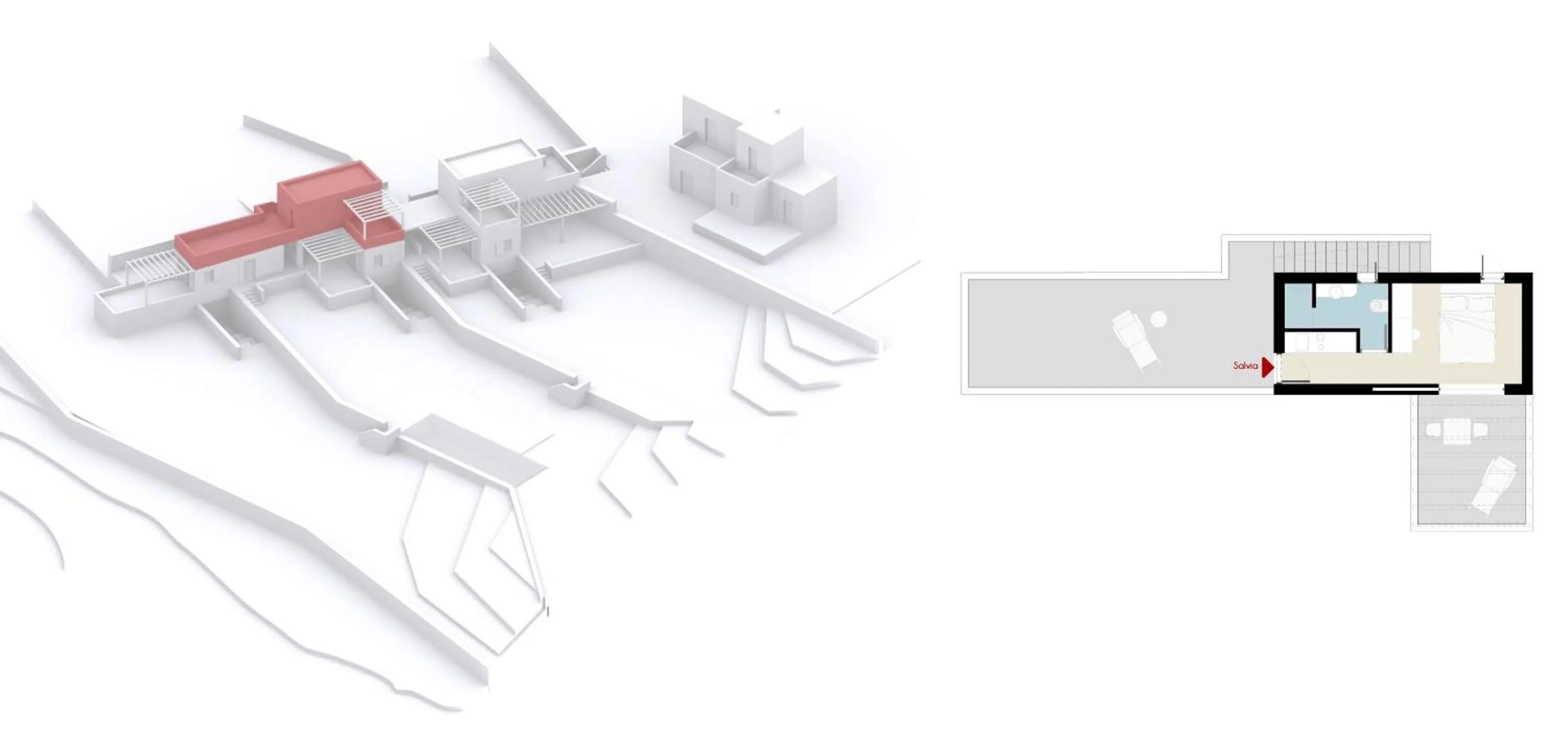 Floor plan in Korfi de Milo