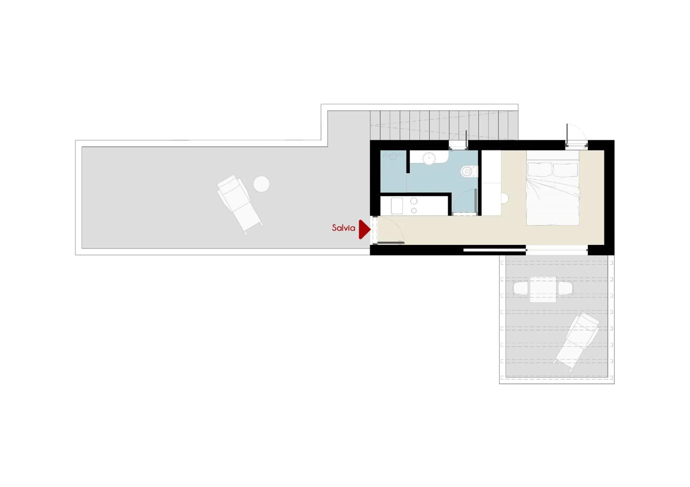 Floor plan in Korfi de Milo