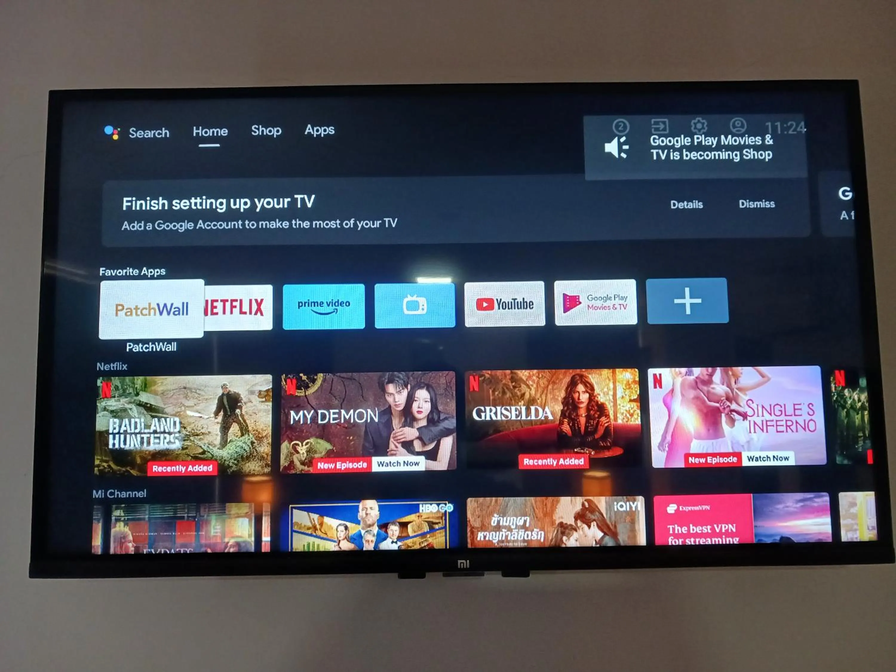 TV and multimedia in Andy's Place