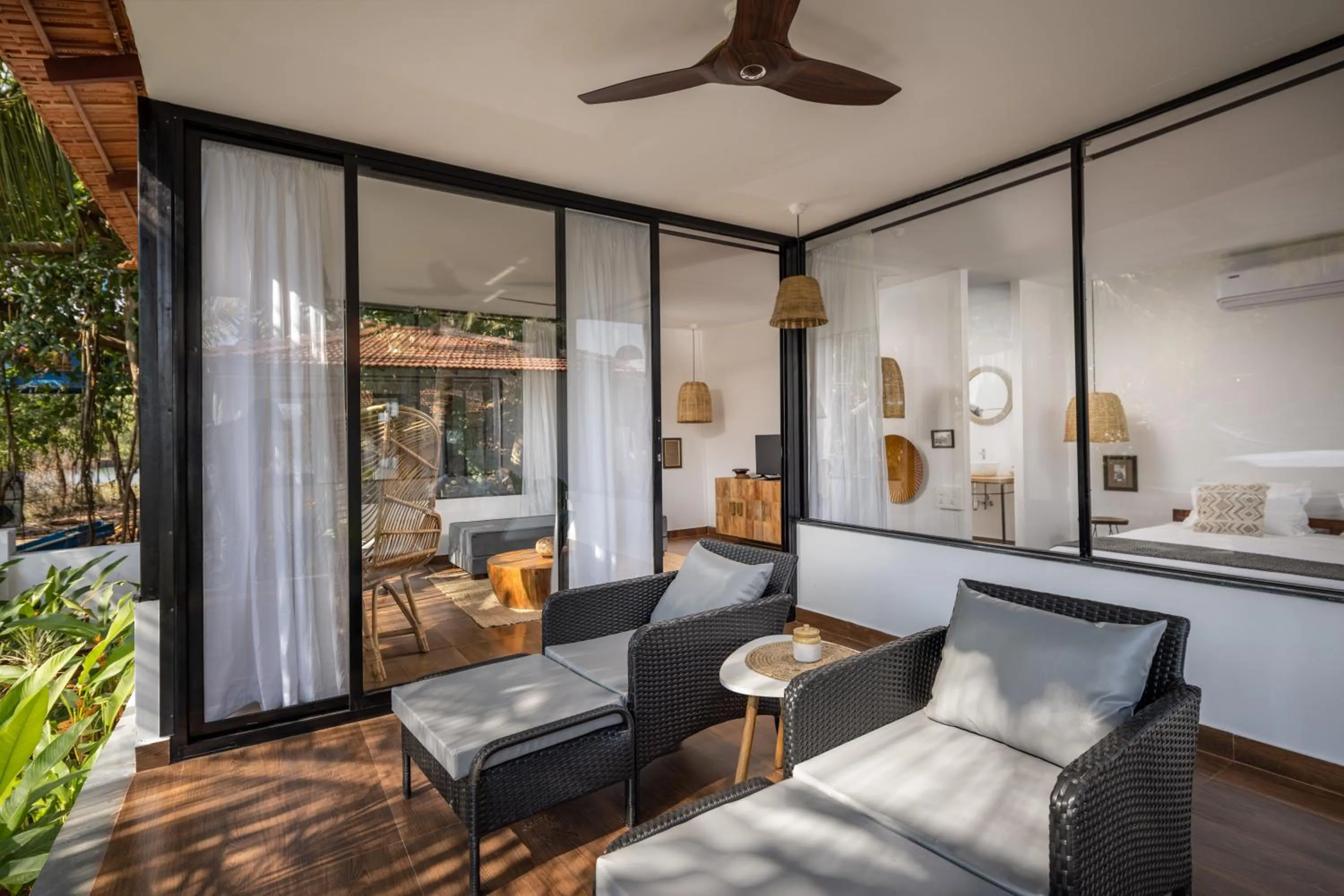 Balcony/Terrace in Pont Bleu Suites Riverside & Pool