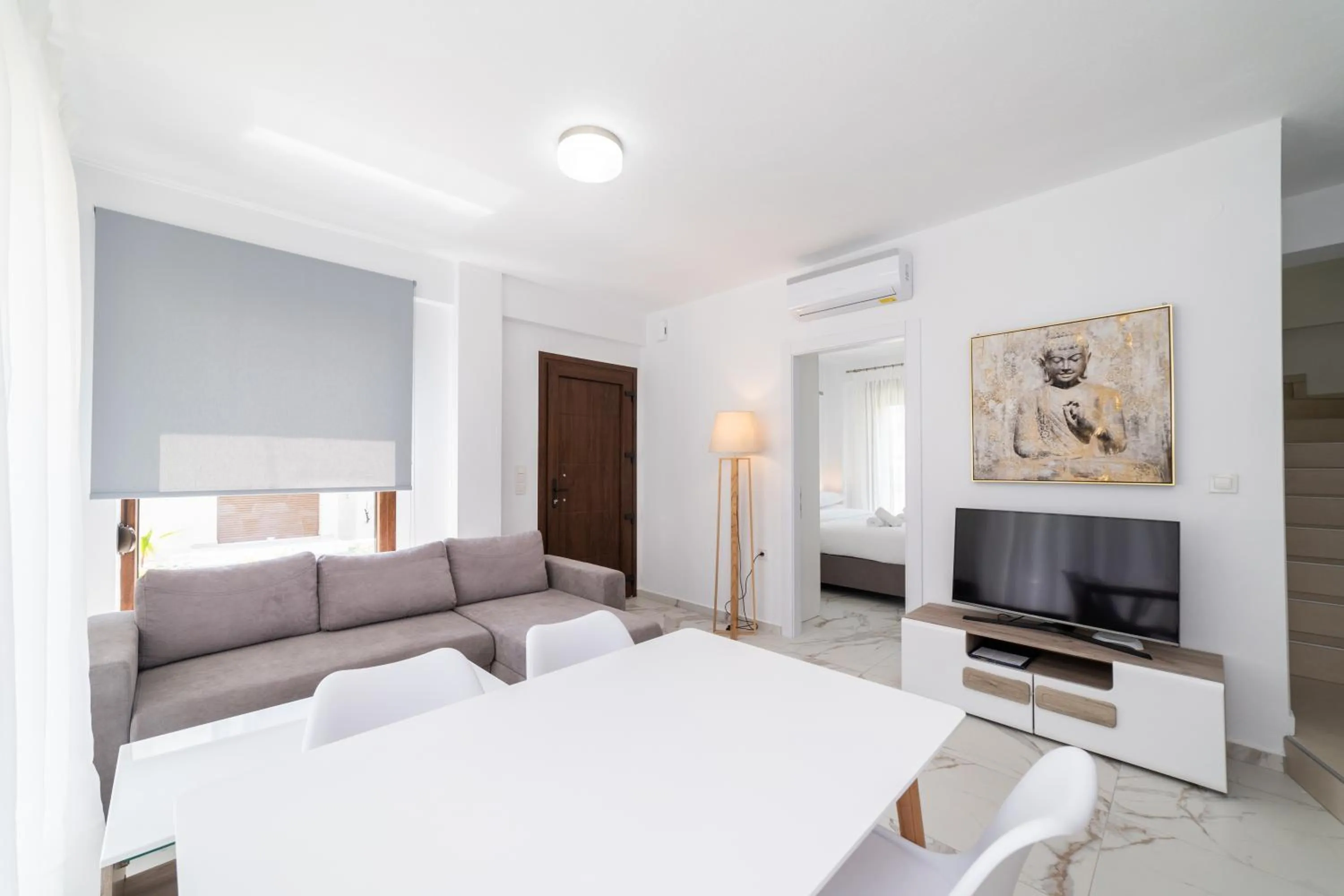 TV and multimedia, Bed in Argilos & Argilos Deluxe Residential Complexes