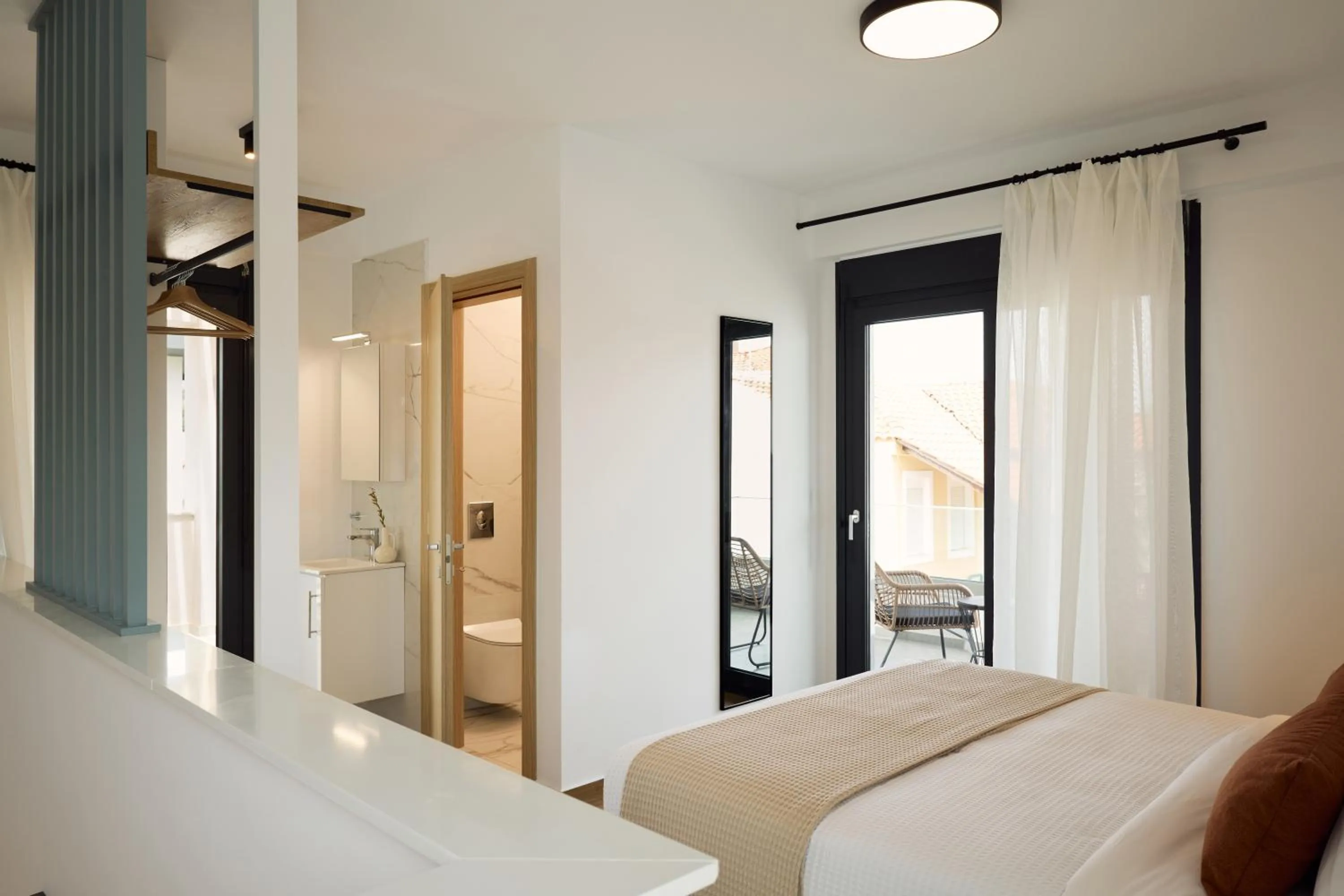 Bedroom, Bed in Argilos & Argilos Deluxe Residential Complexes