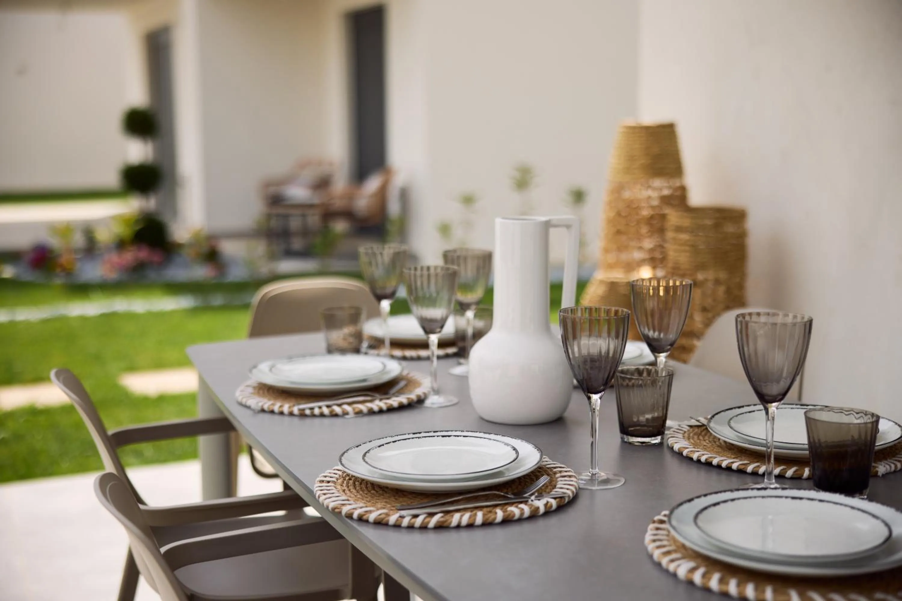 Dining area in Argilos & Argilos Deluxe Residential Complexes