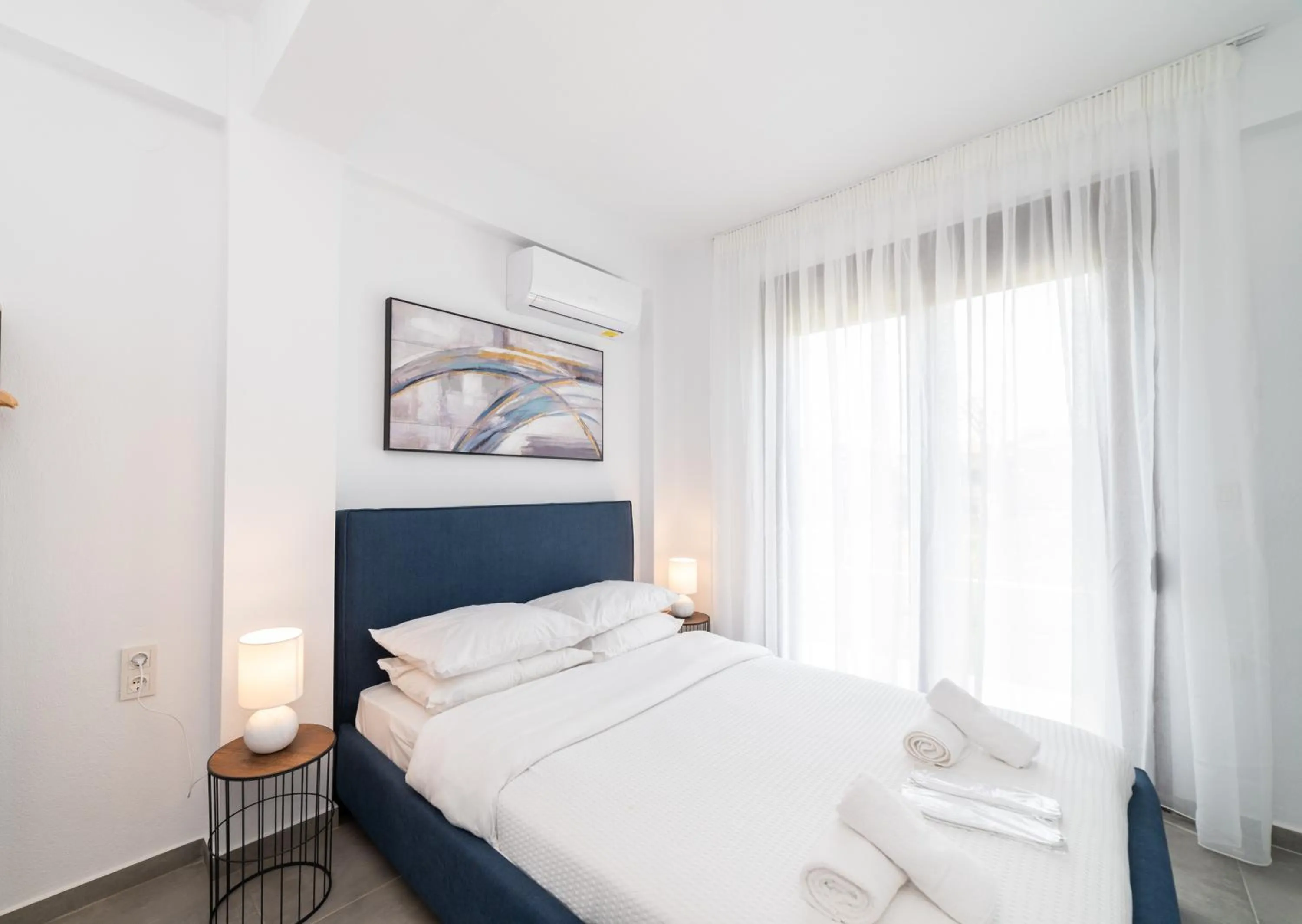 Bed in Argilos & Argilos Deluxe Residential Complexes