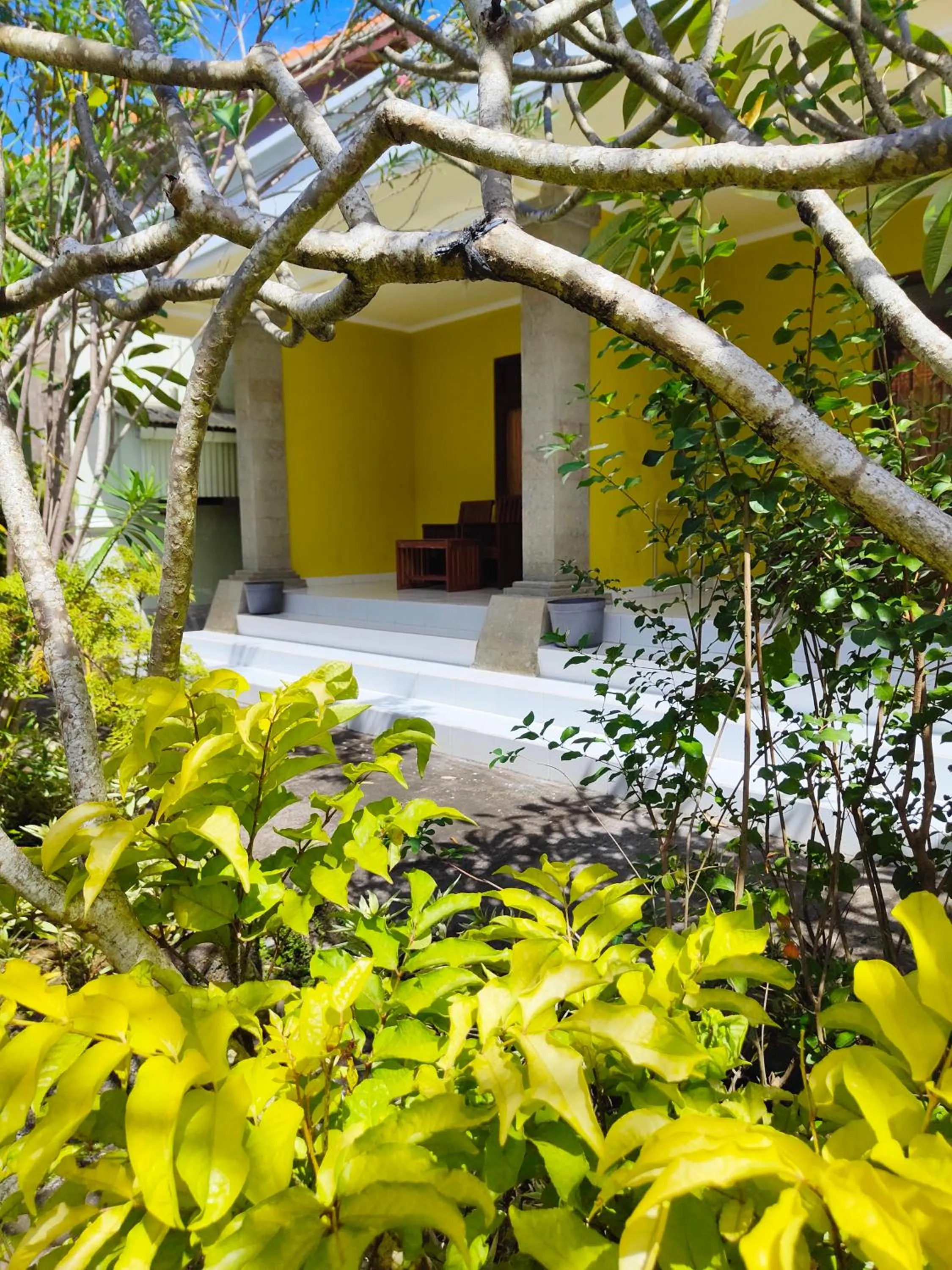 Garden view in Berlian Inn Kuta Beach