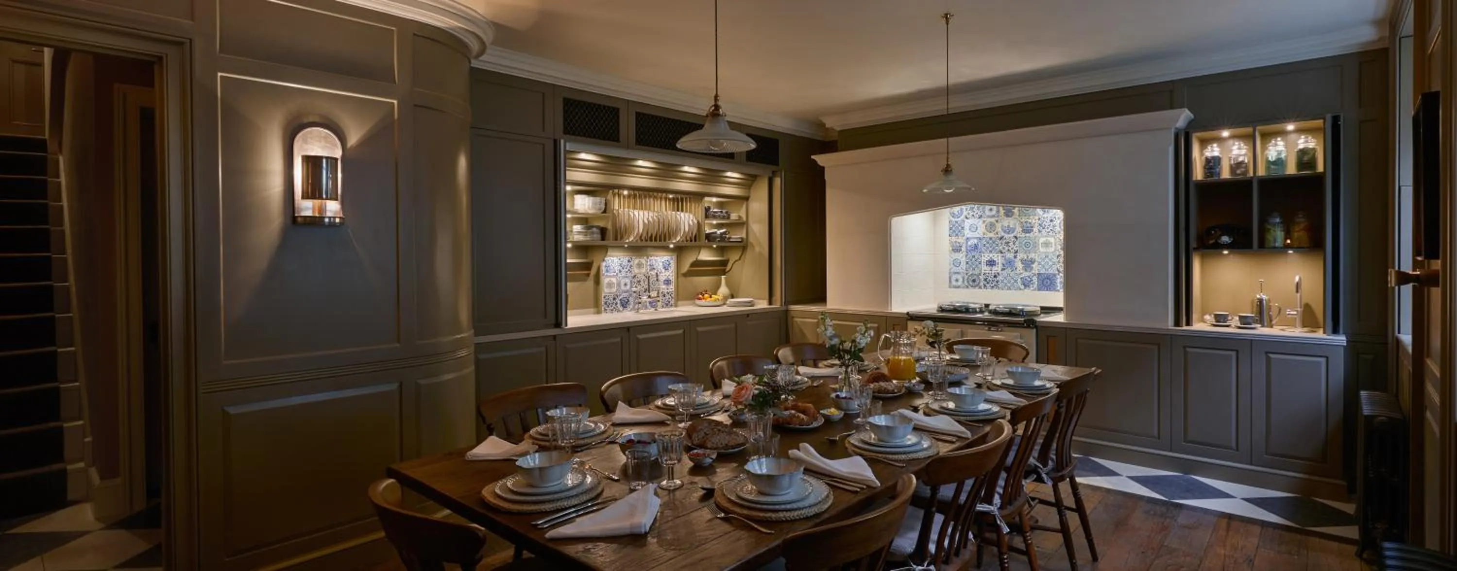 Dining area in Henrys Townhouse Marylebone, London