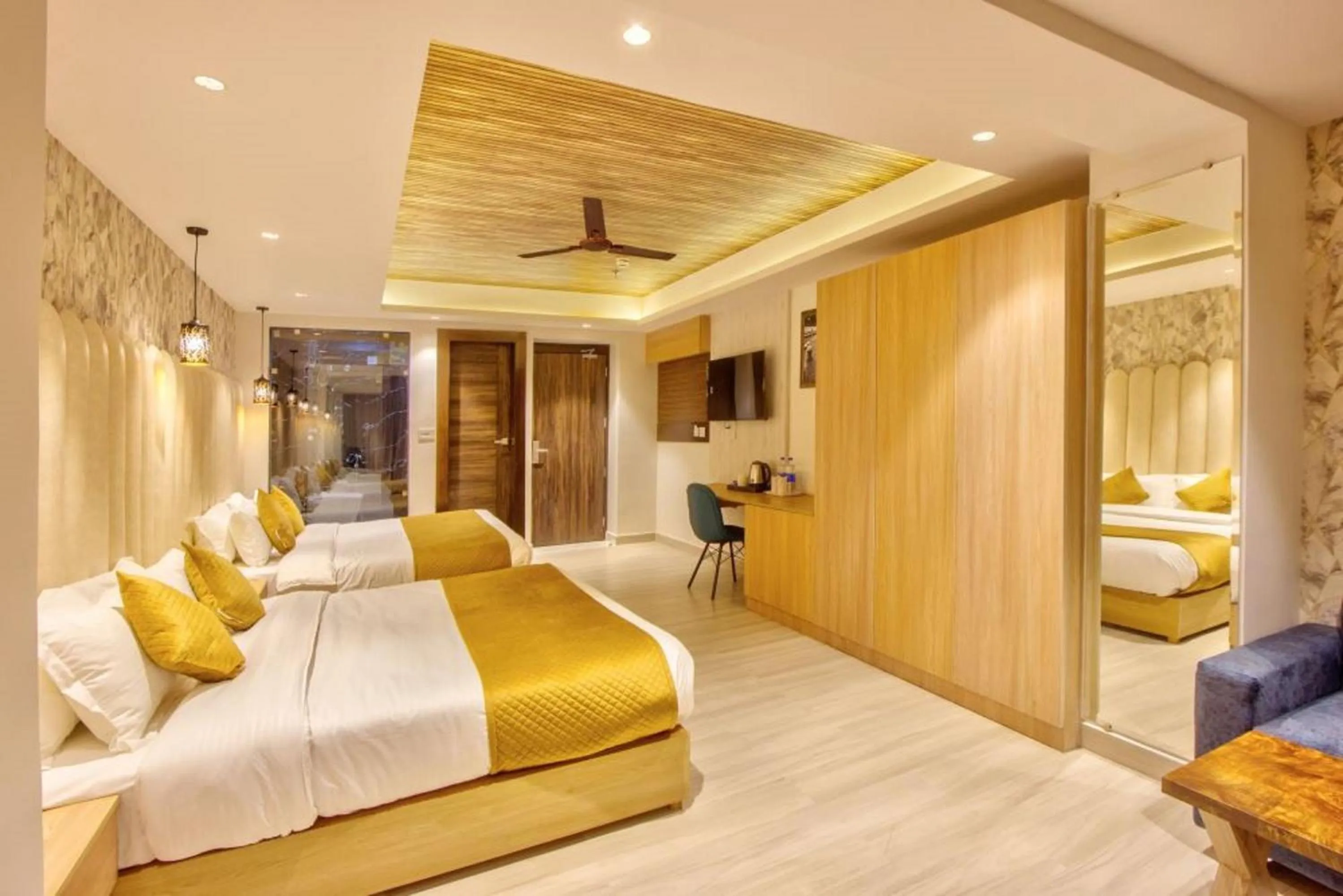 Bed in Hotel Katson Castle Dharamshala