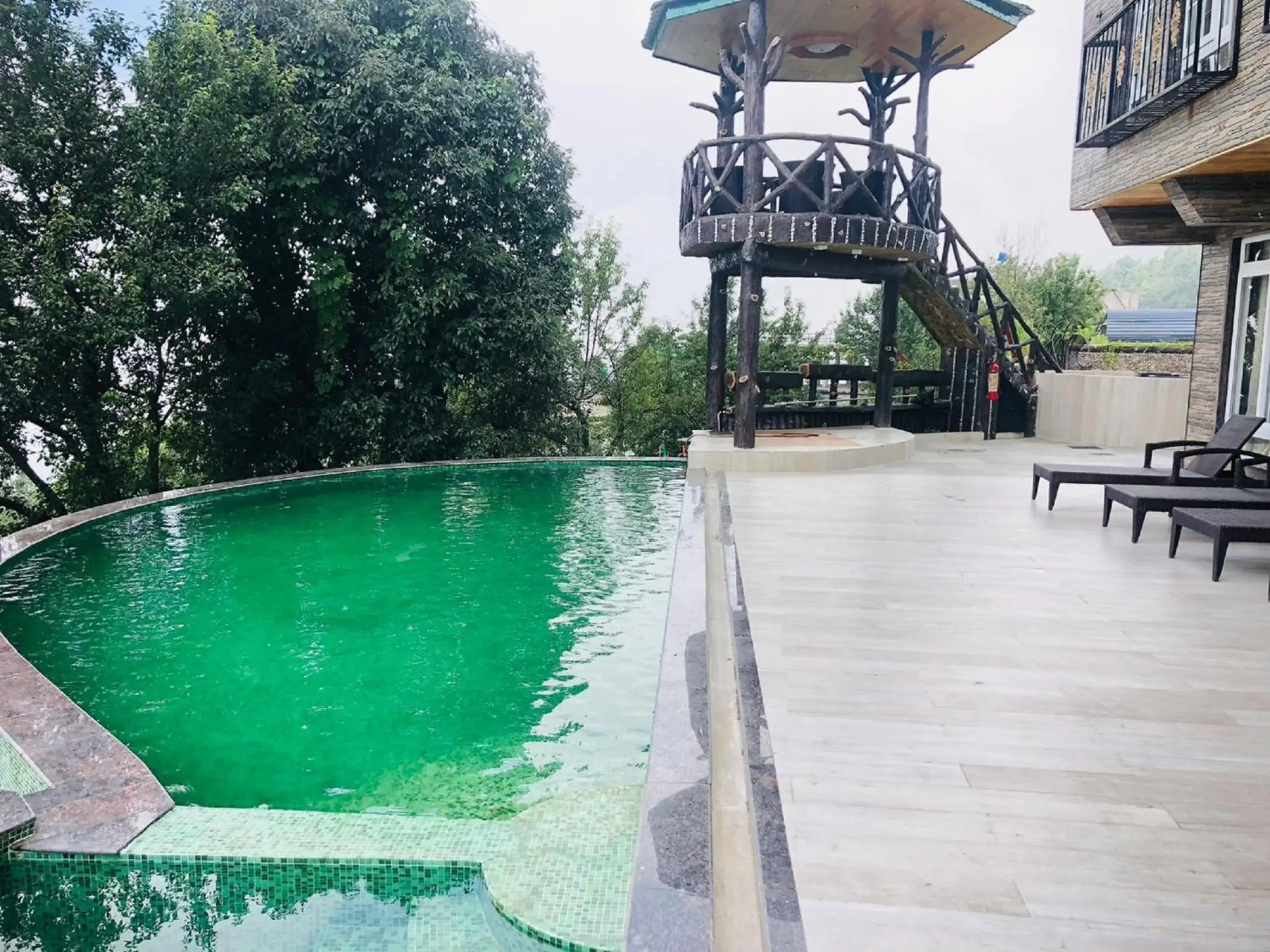 Swimming pool in Hotel Katson Castle Dharamshala Swimming pool in Hotel Katson Castle Dharamshala