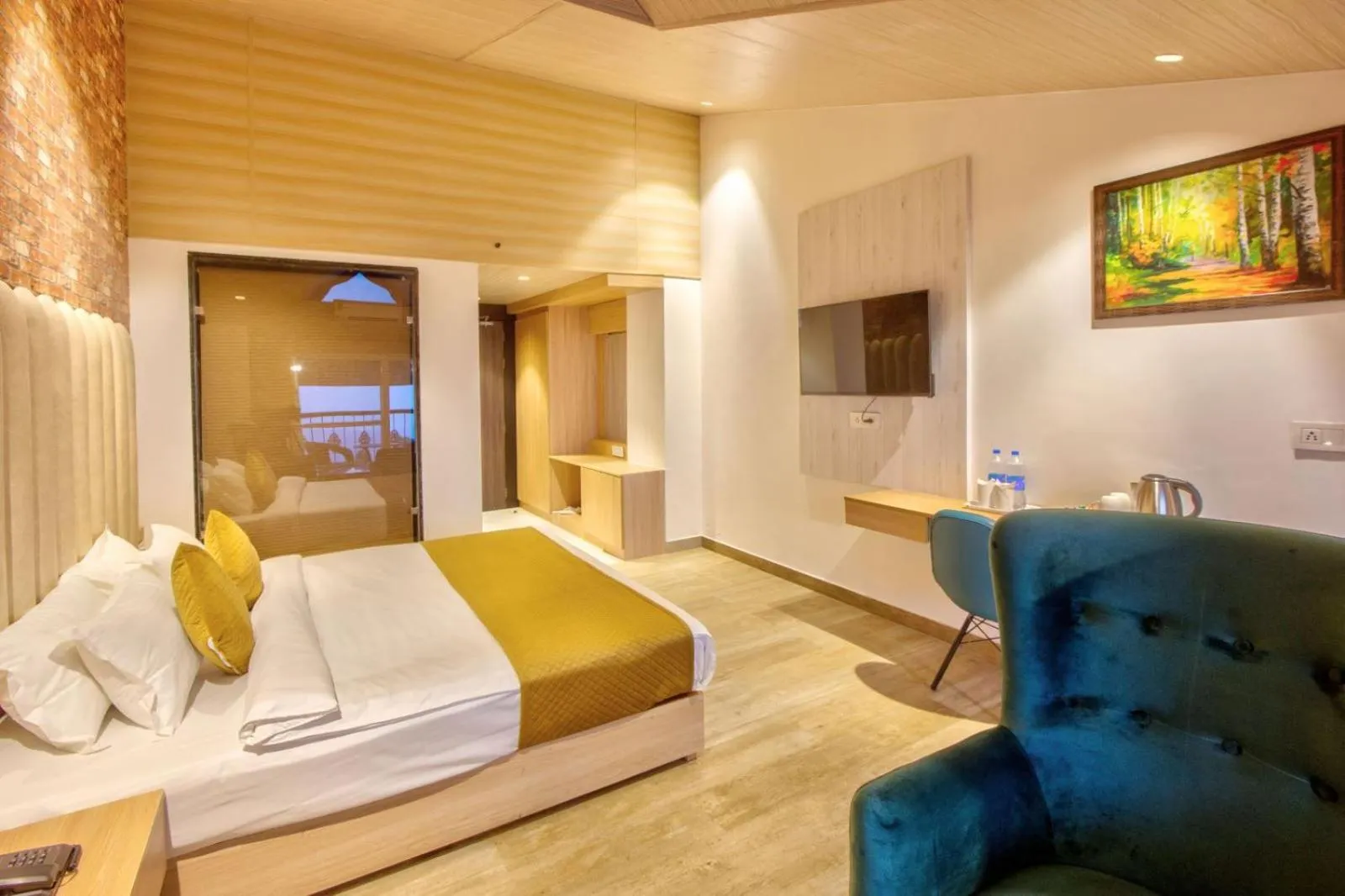 Bed in Hotel Katson Castle Dharamshala