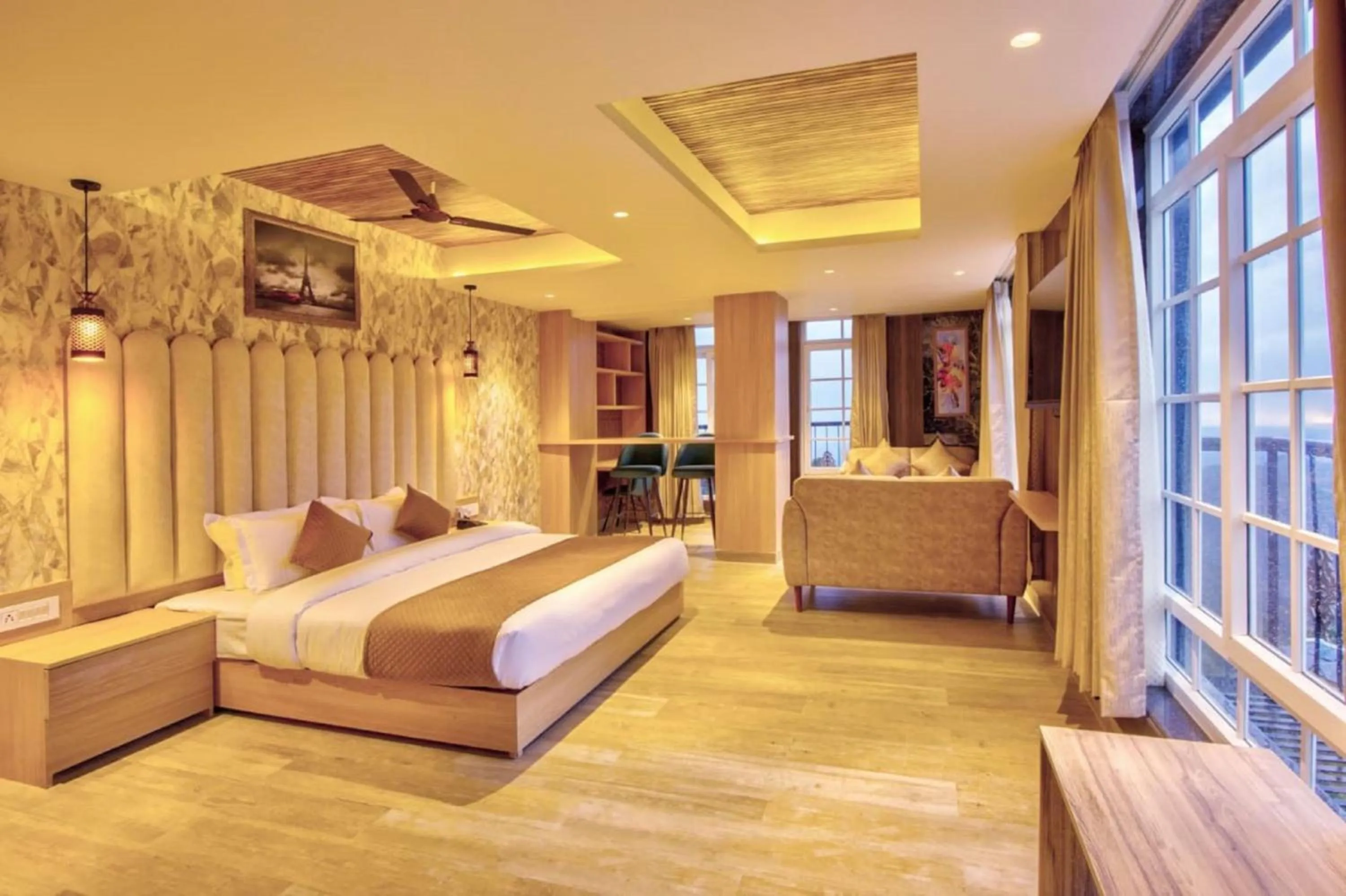 Bed in Hotel Katson Castle Dharamshala