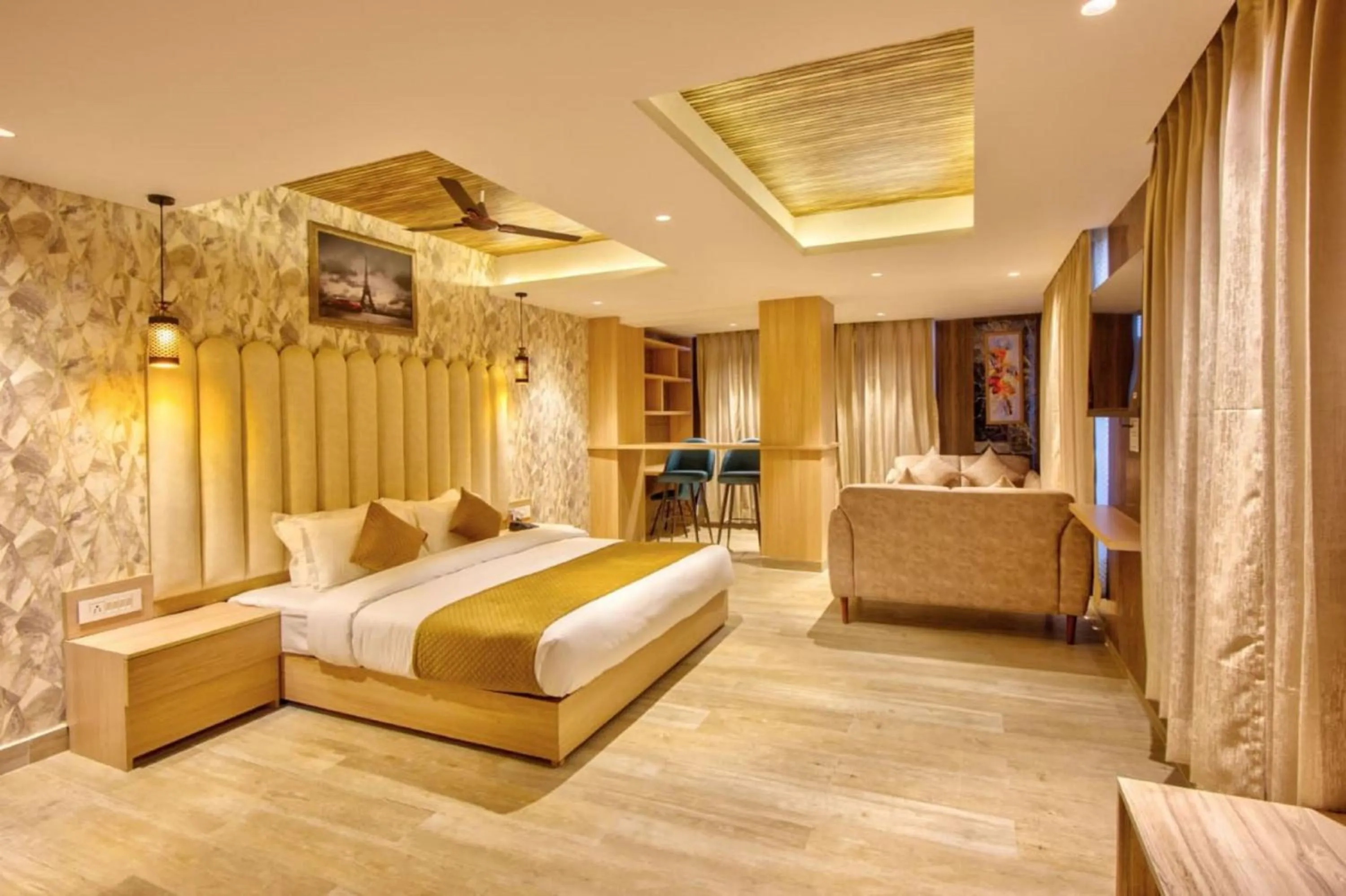 Bed in Hotel Katson Castle Dharamshala