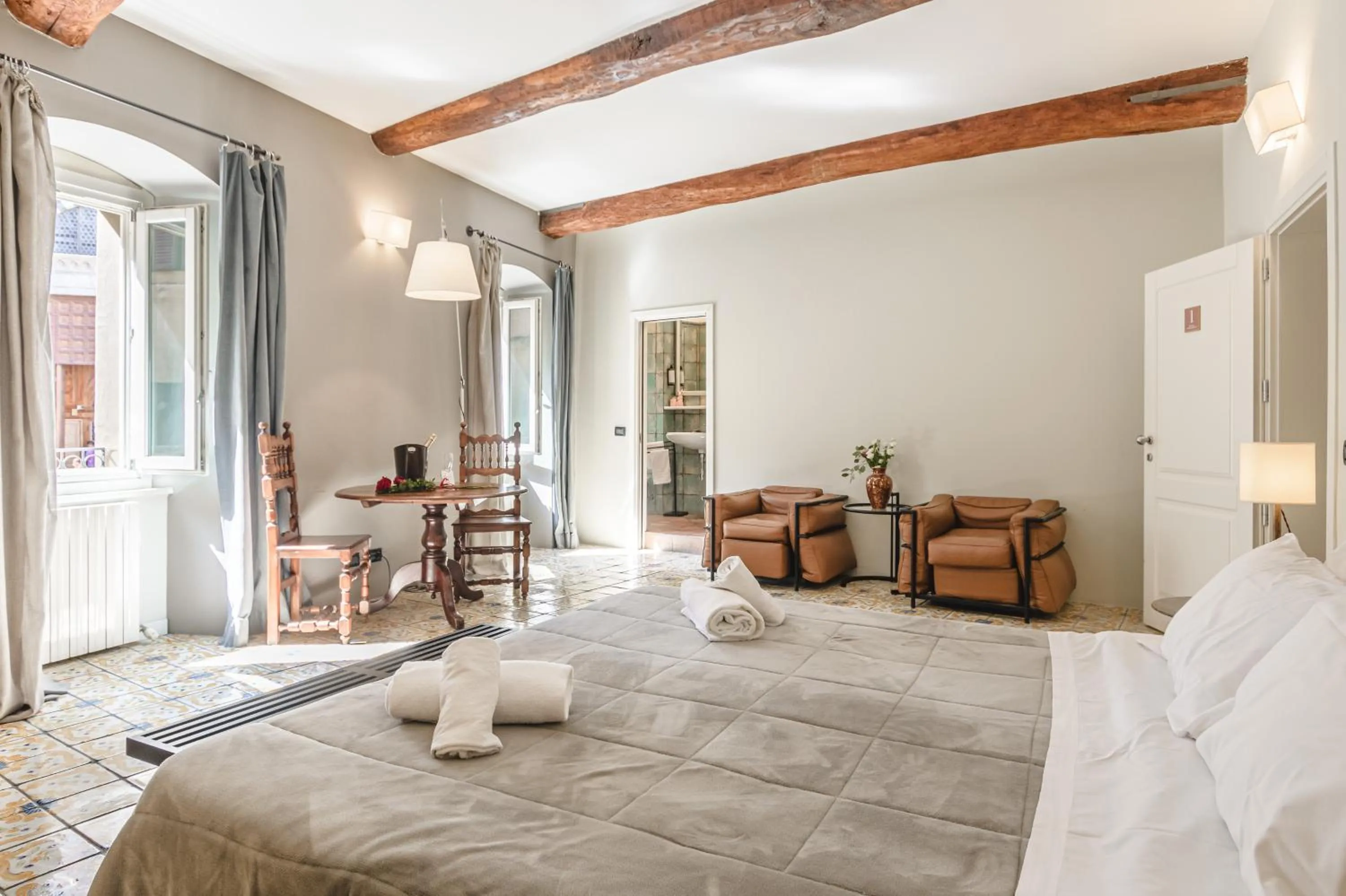 Bed in Il Battistero Siena Residenza d'Epoca