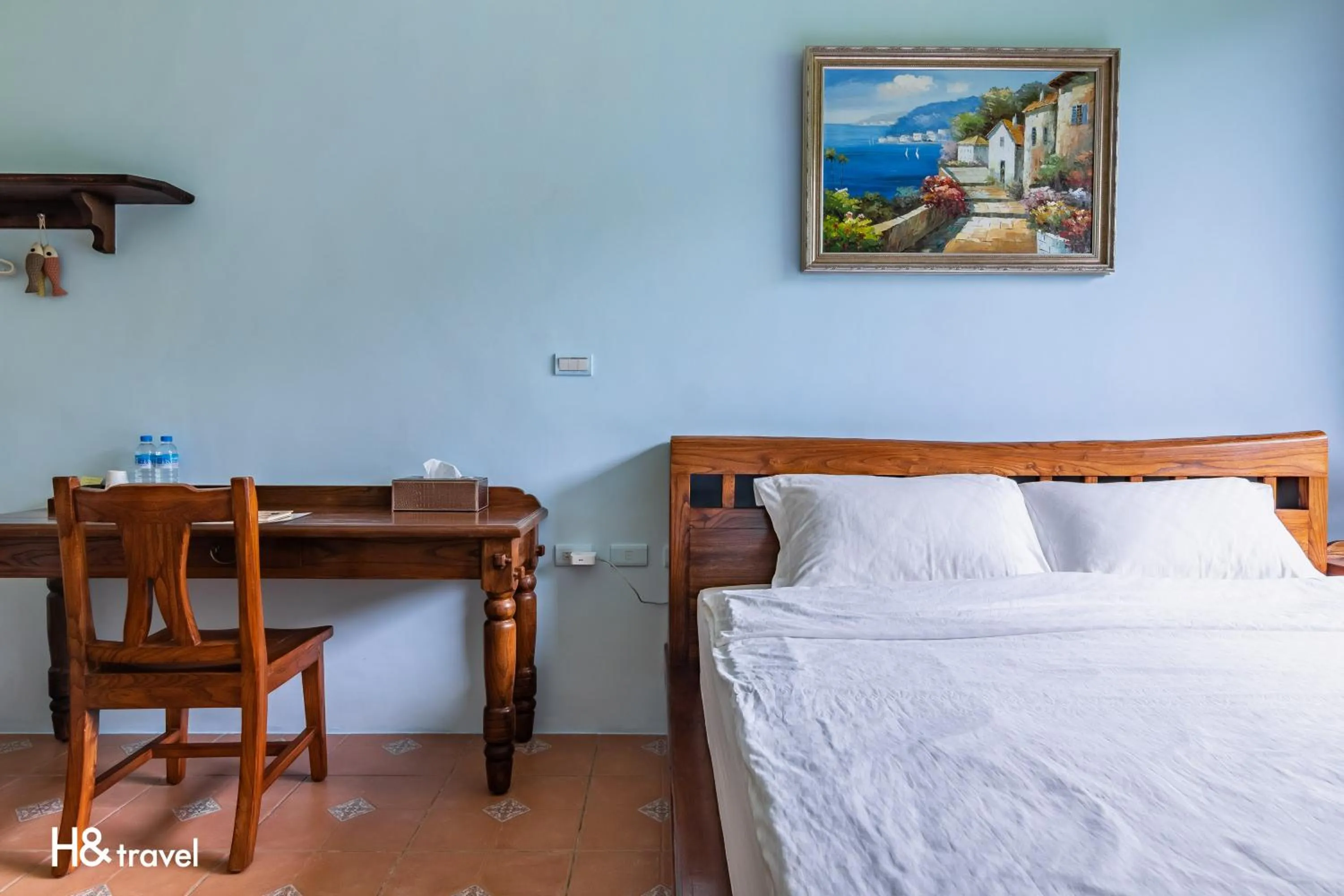 Decorative detail, Bed in Qian B&B