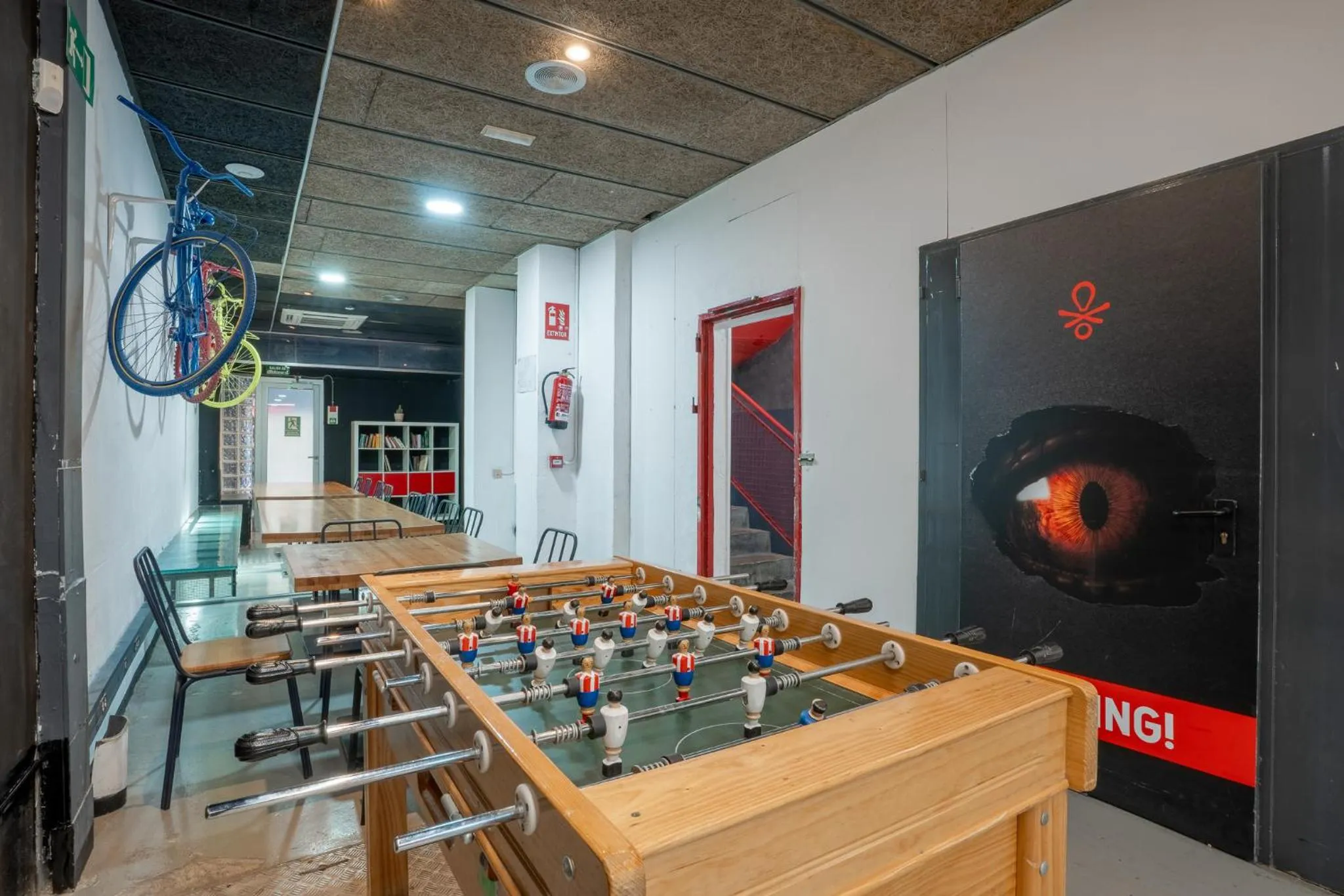 Seating area in Ideal Youth Hostel