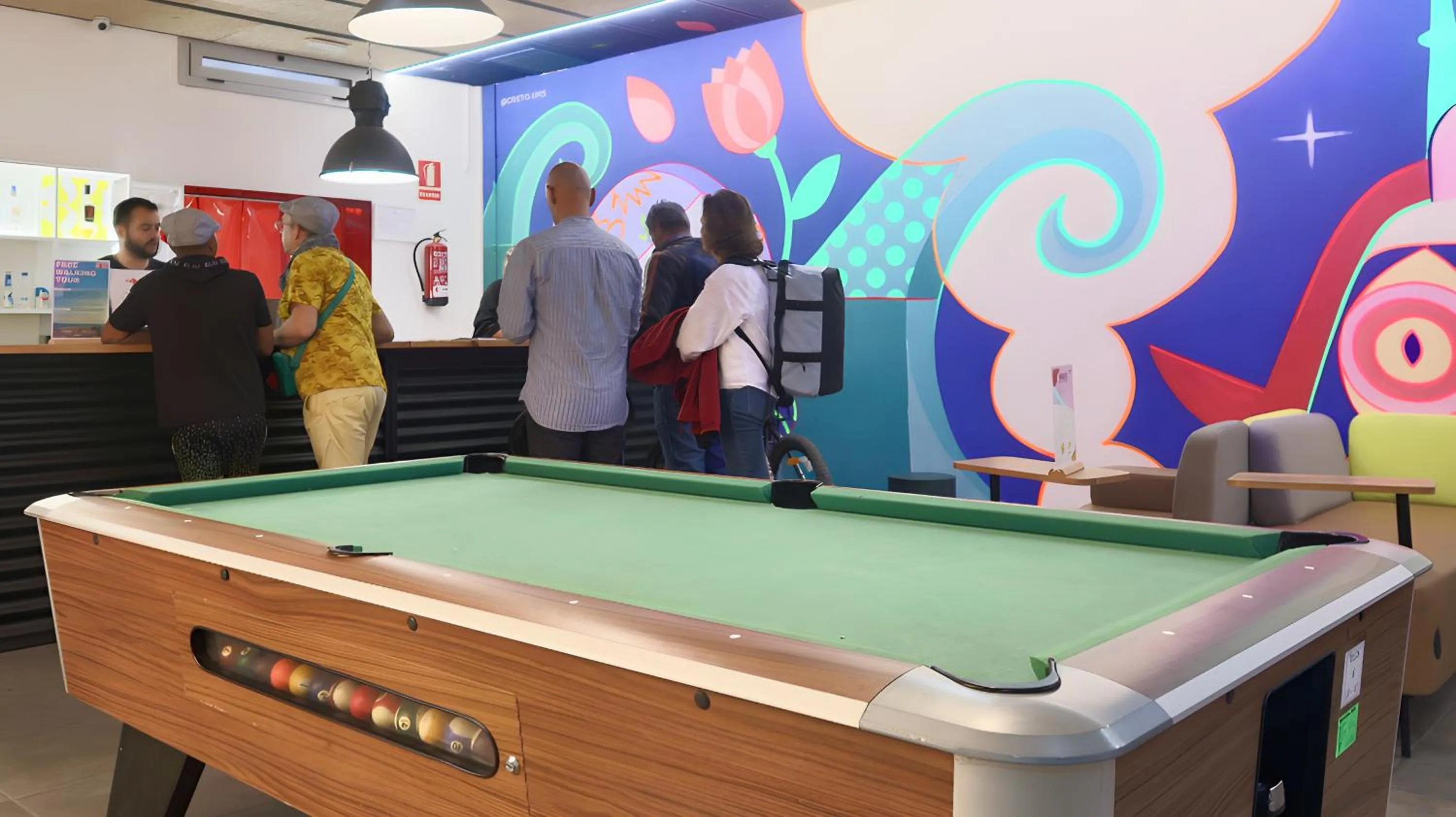 Billiard in Ideal Youth Hostel