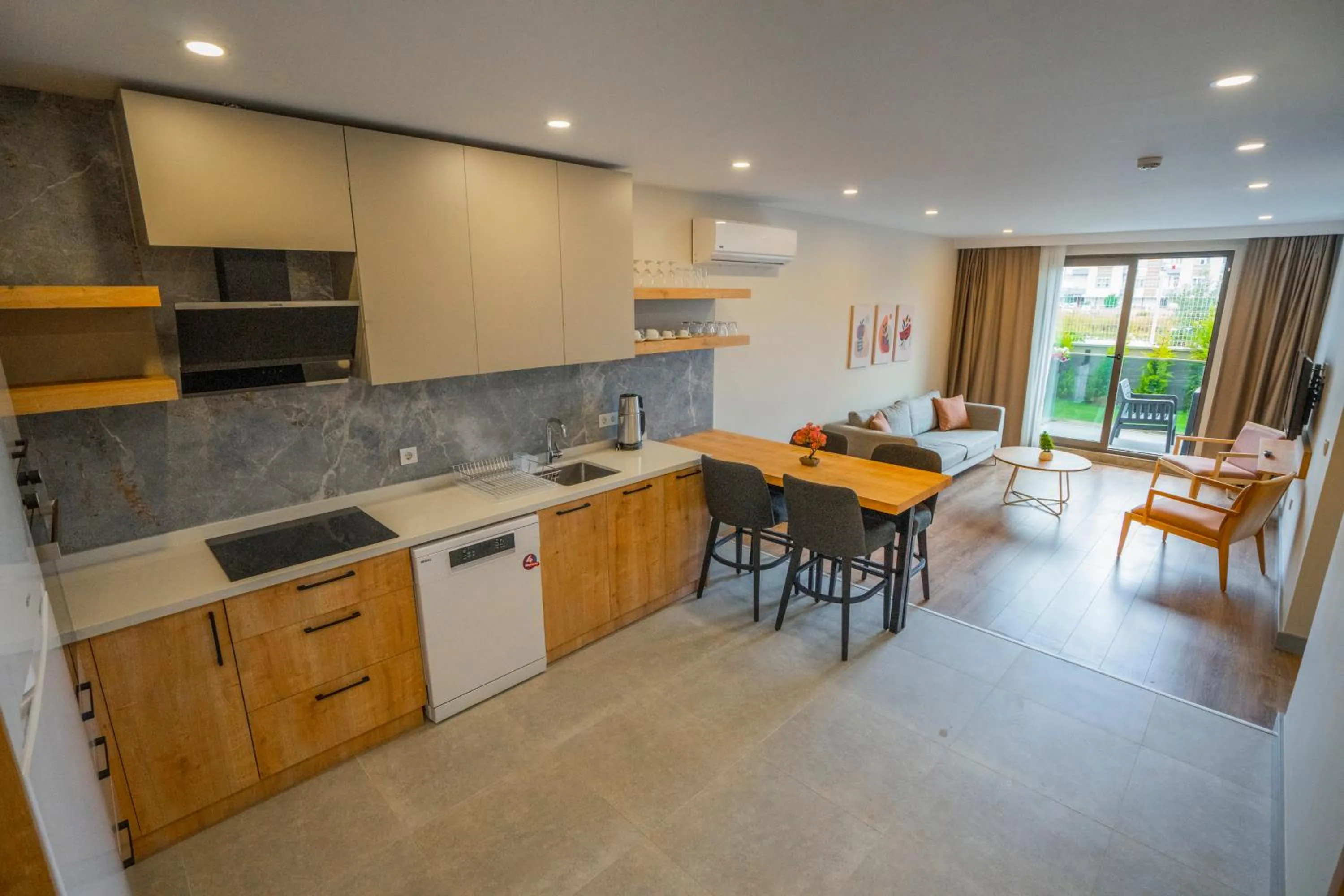 kitchen in LARA MARİNE HOMES