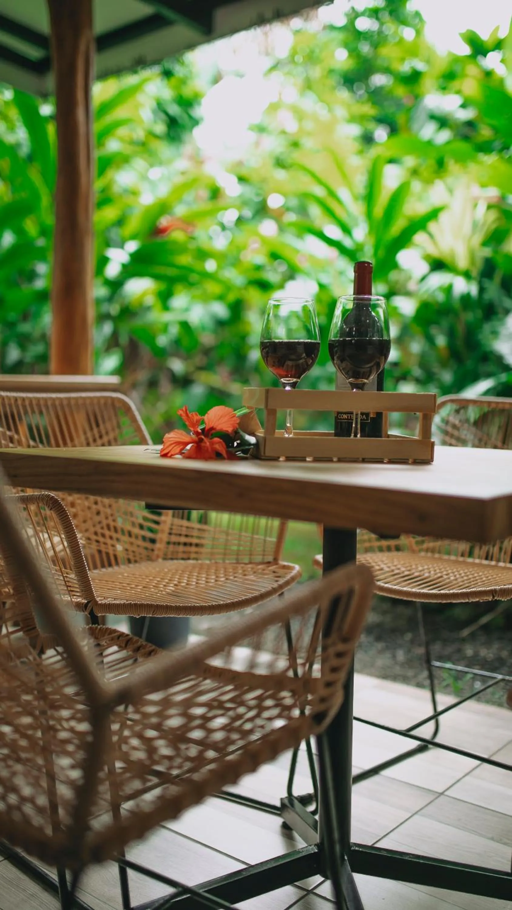 Patio in Eden Organic Farm & Bungalows