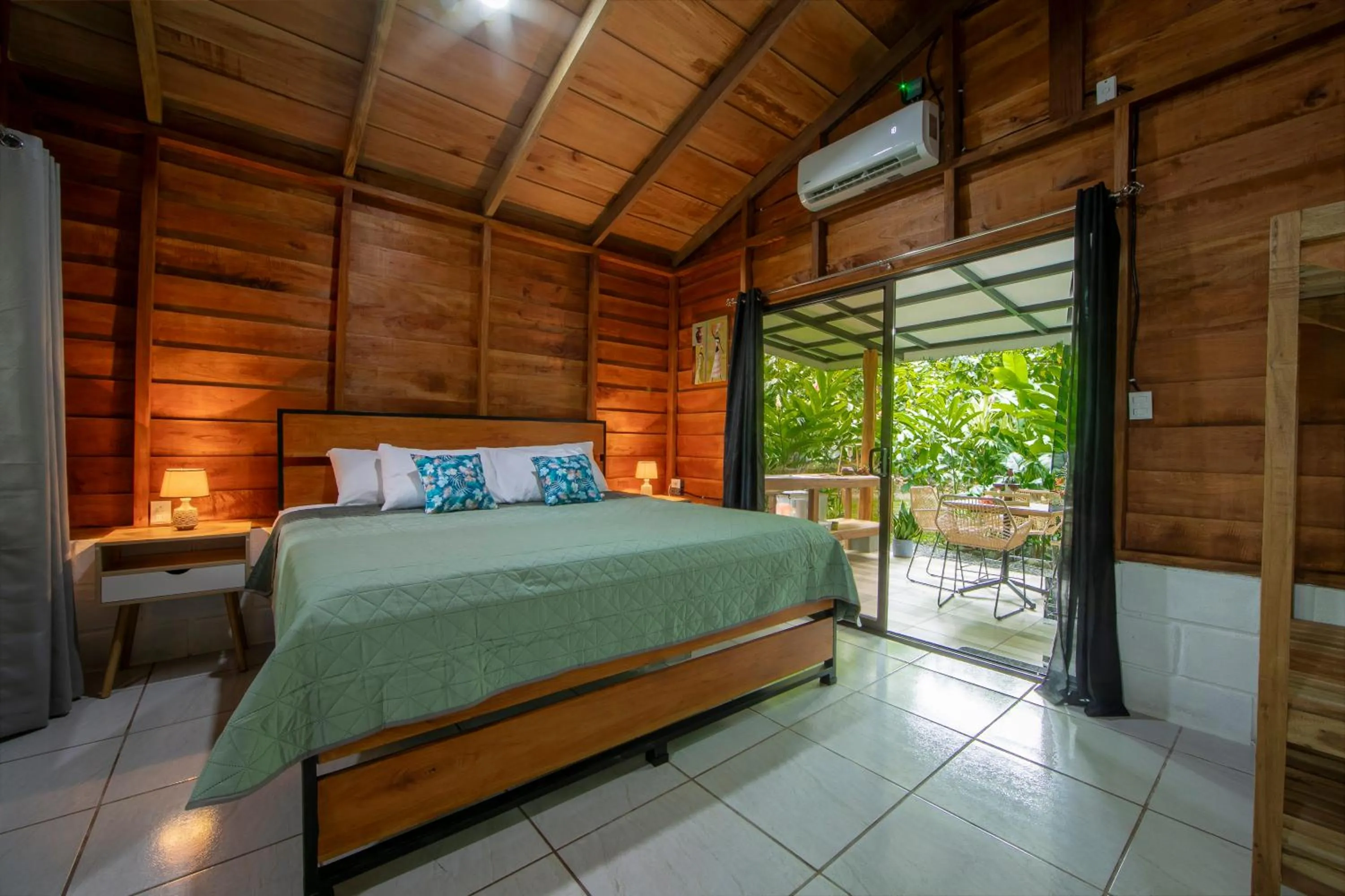 Bed in Eden Organic Farm & Bungalows