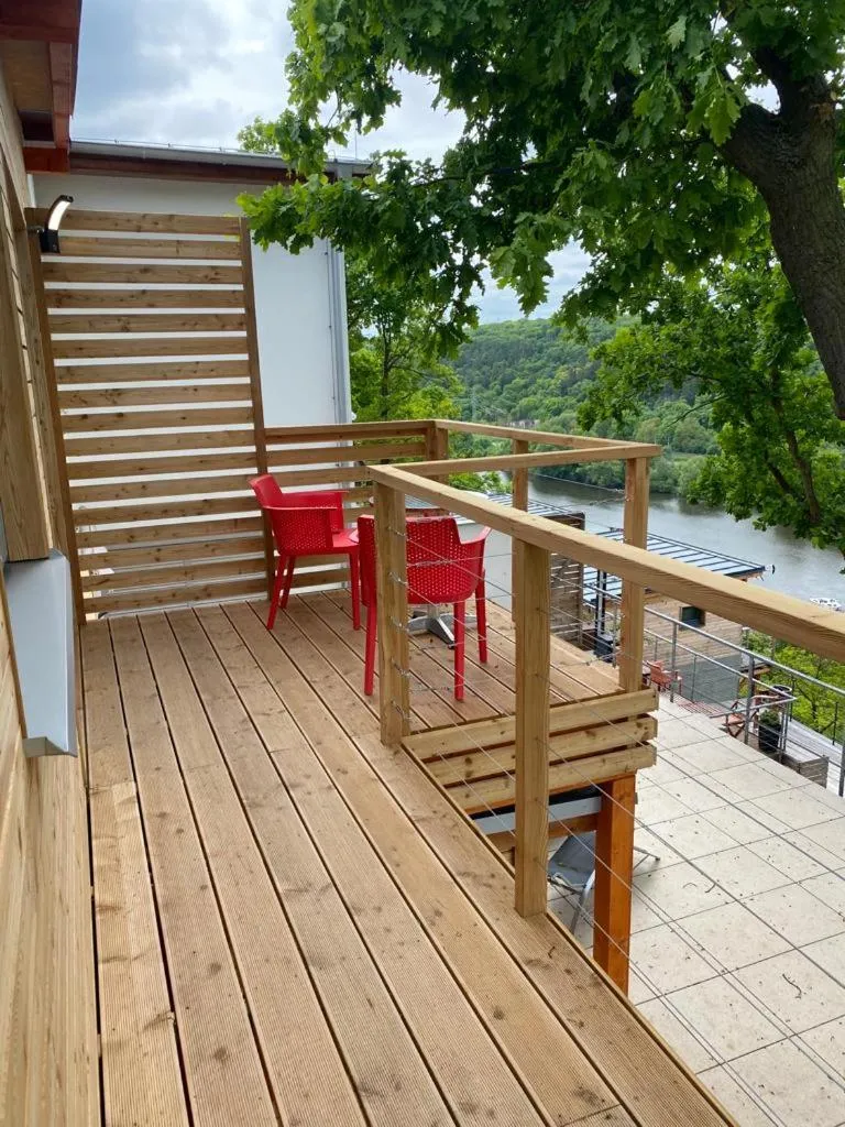 Balcony/Terrace in Apartmán - E - Vyhlídka nad řekou