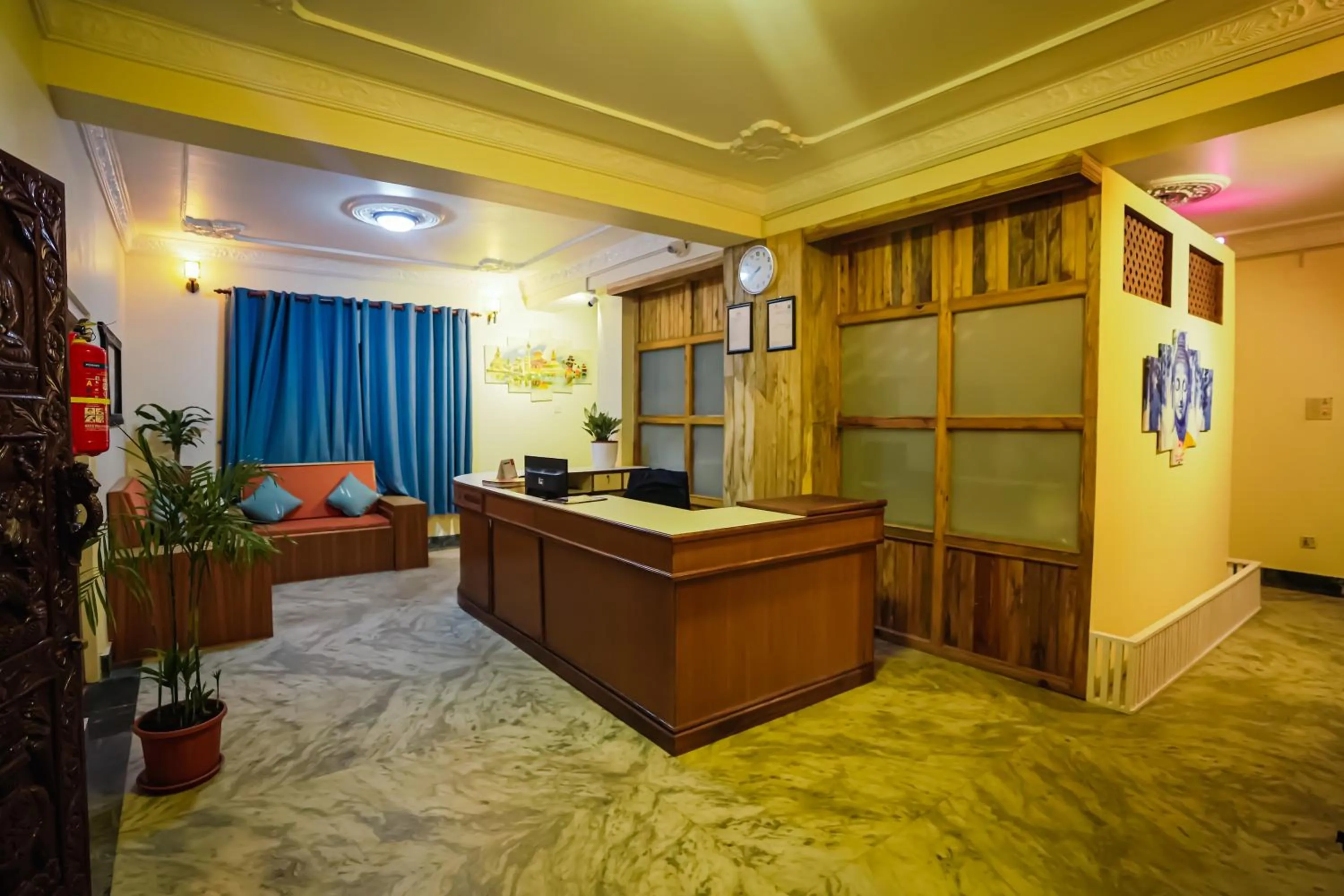 Lobby or reception in Himalayan Guest House