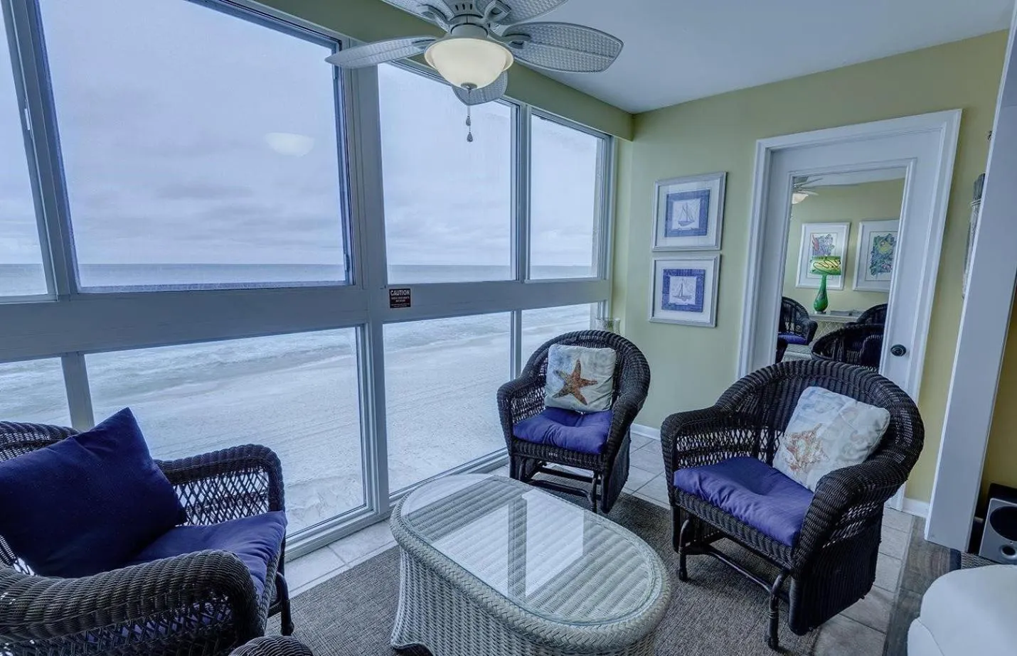 Living room in Edgewater West 53 by ALBVR - This Beachfront Condo is Perfect for your next Family Getaway